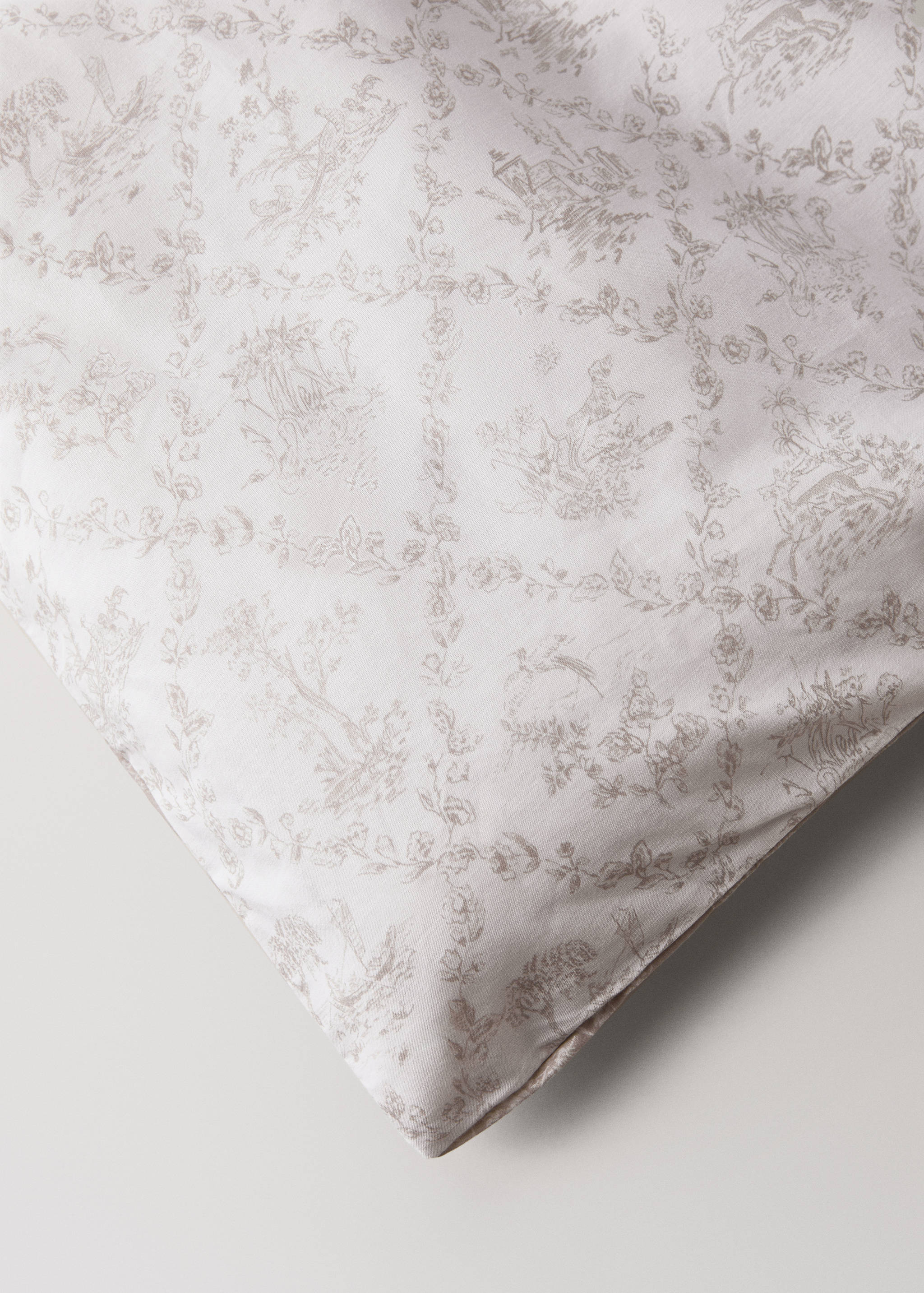Toile de Jouy percale cotton duvet cover for 90 cm bed - Details of the article 3