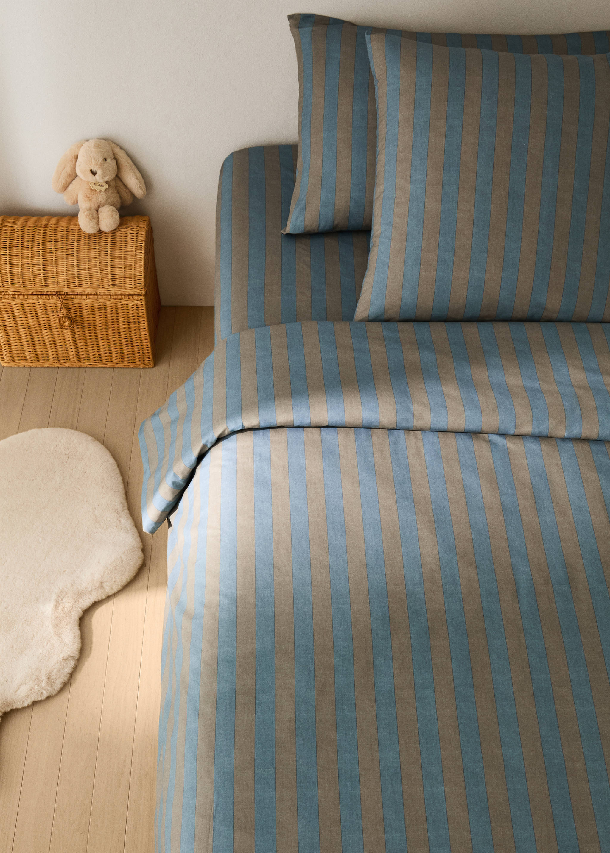 Capa de edredão de criança com risca kodak (cama 90 cm) - Plano geral