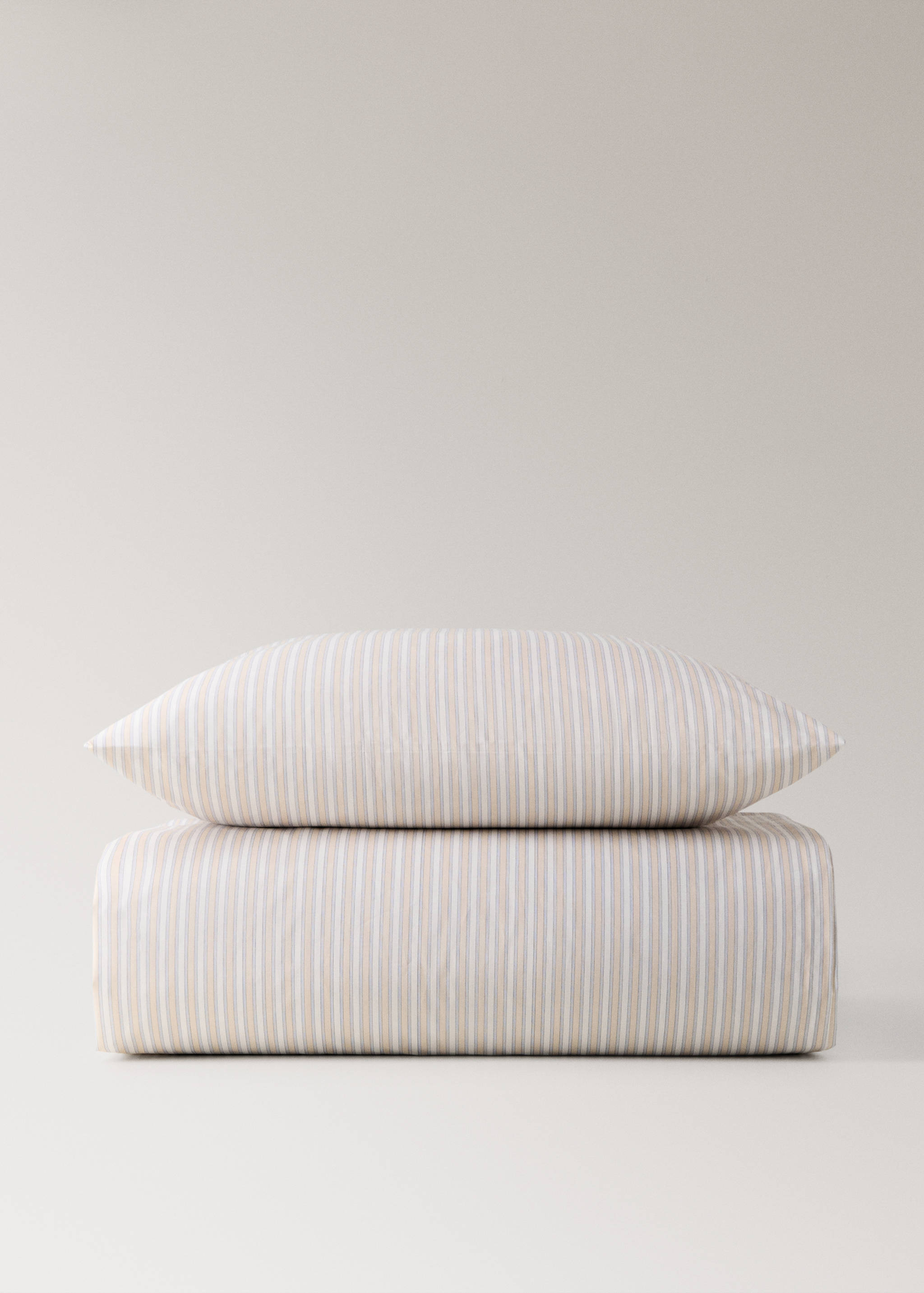 Percale cotton fine-striped children's duvet cover for 135/140 cm bed - Article without model