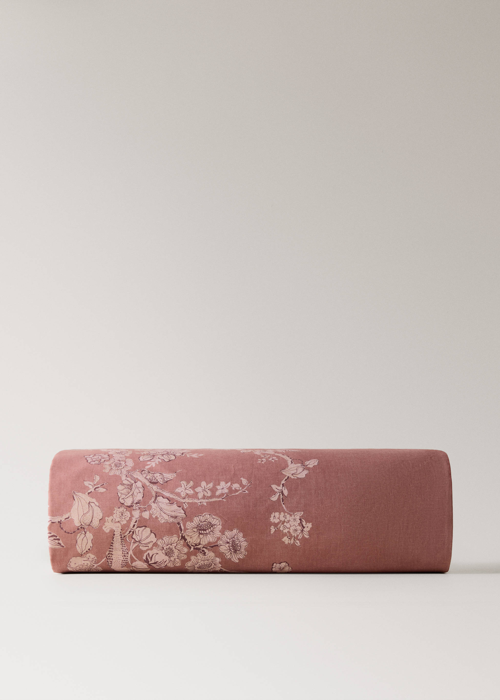 Percale cotton floral-print duvet cover for 150/160 cm bed - Article without model