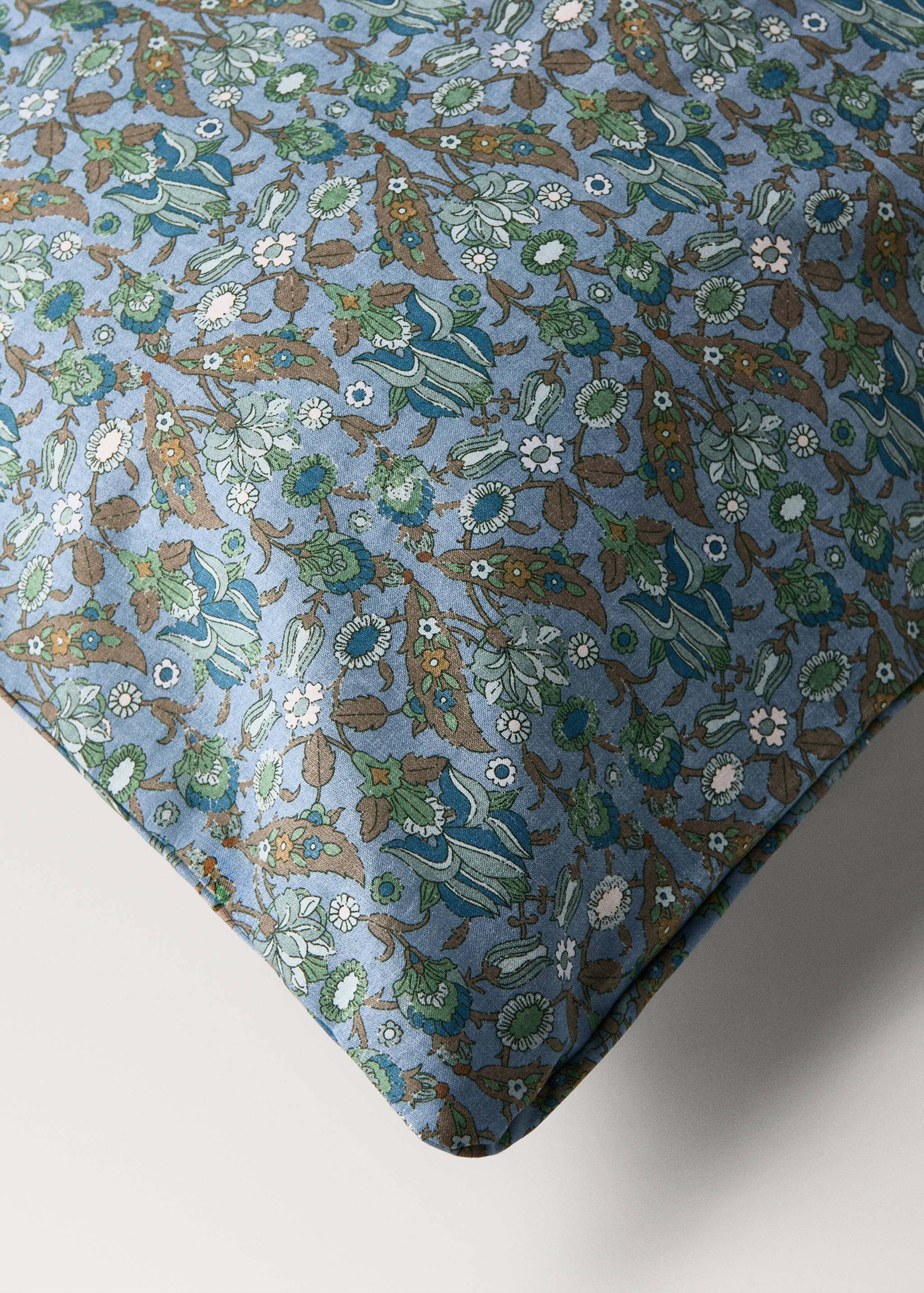 Housse de couette enfant  percale de coton imprimé petites fleurs lit 90 cm - Détail de l'article 3