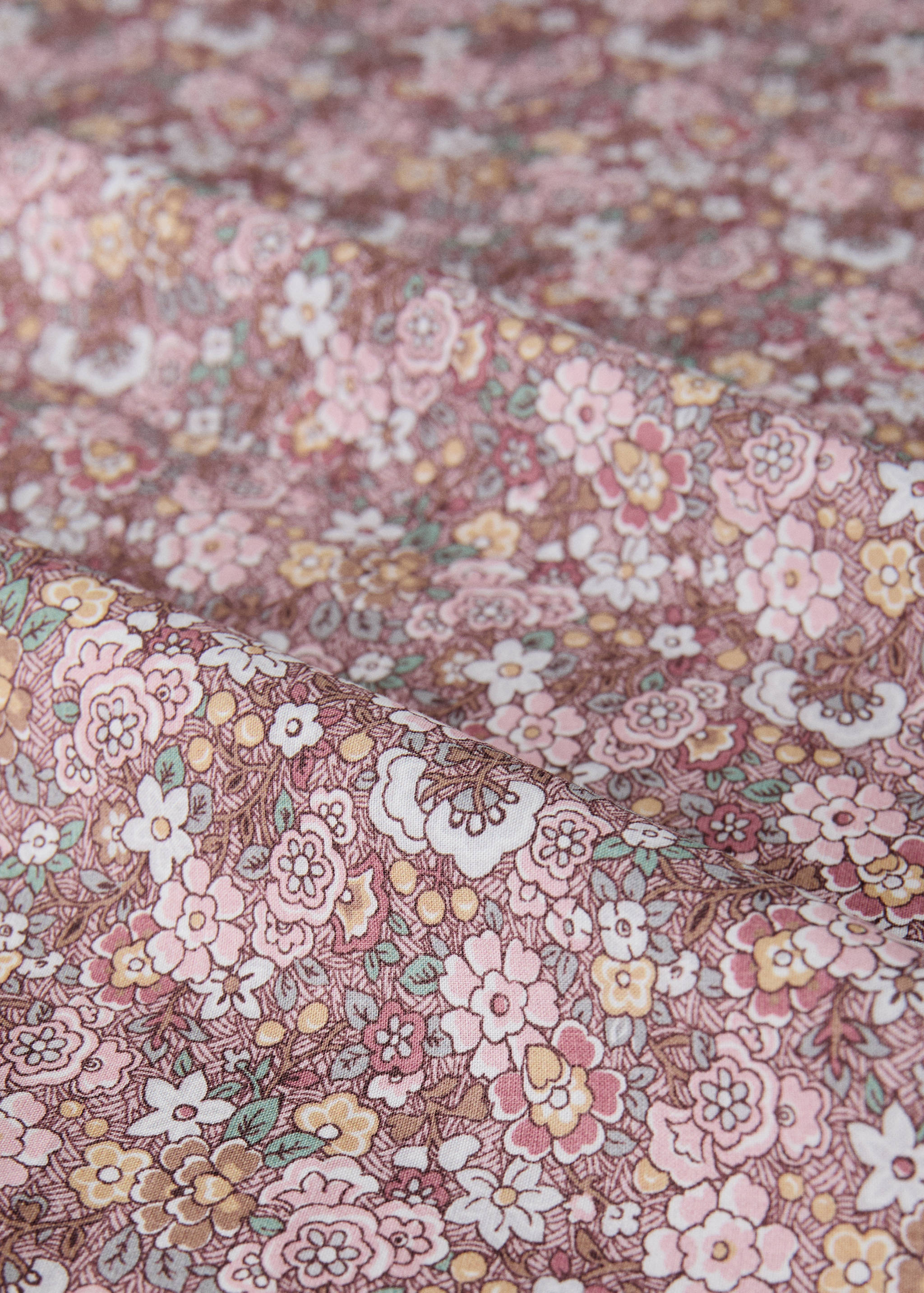 Dekbedovertrek van perkalkatoen met bloemetjesprint voor kinderbed van 90 cm - Detail van het artikel 2