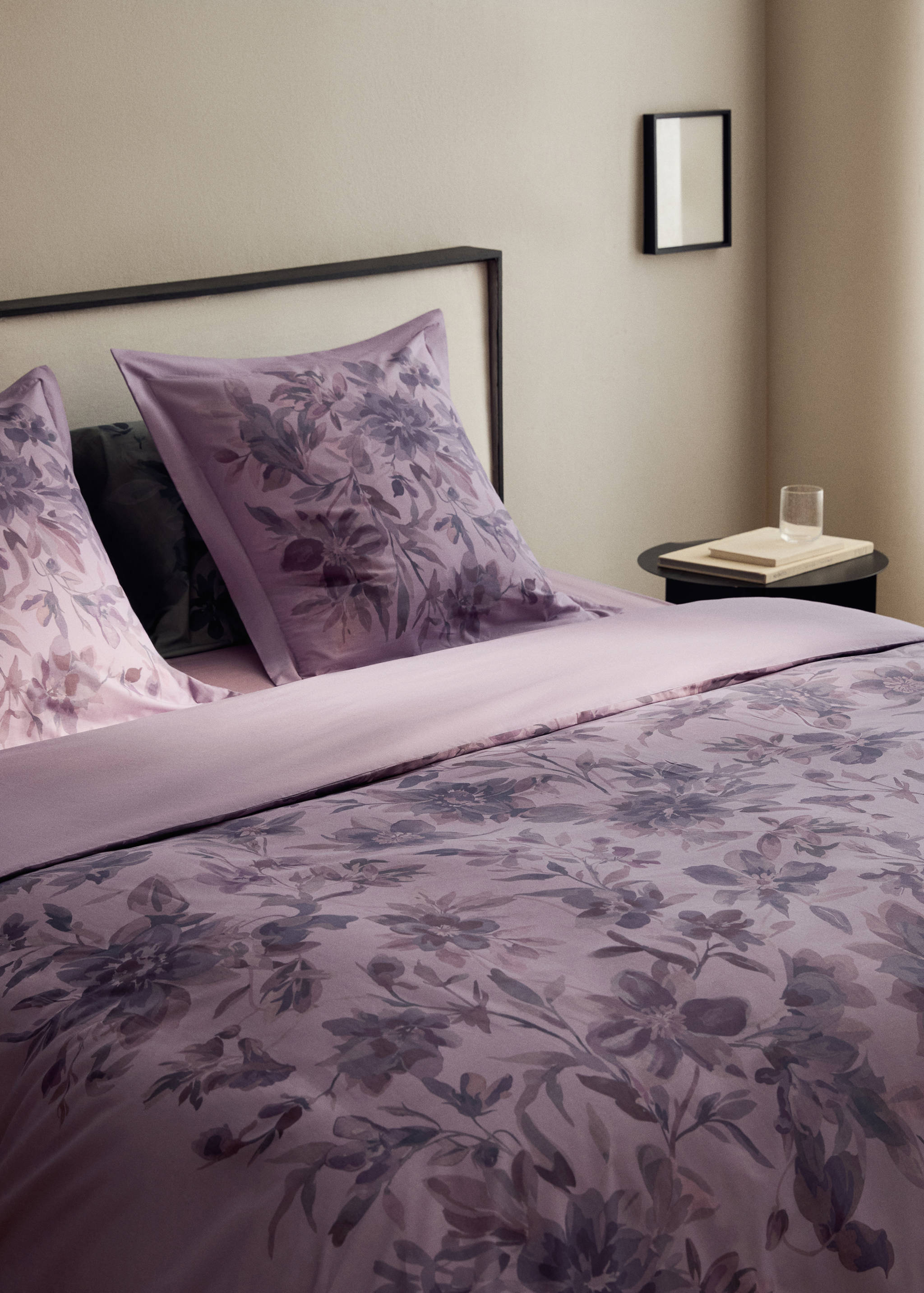 Funda nórdica algodón percal estampado flor acuarela cama 135/140 cm - Detalle del artículo 7