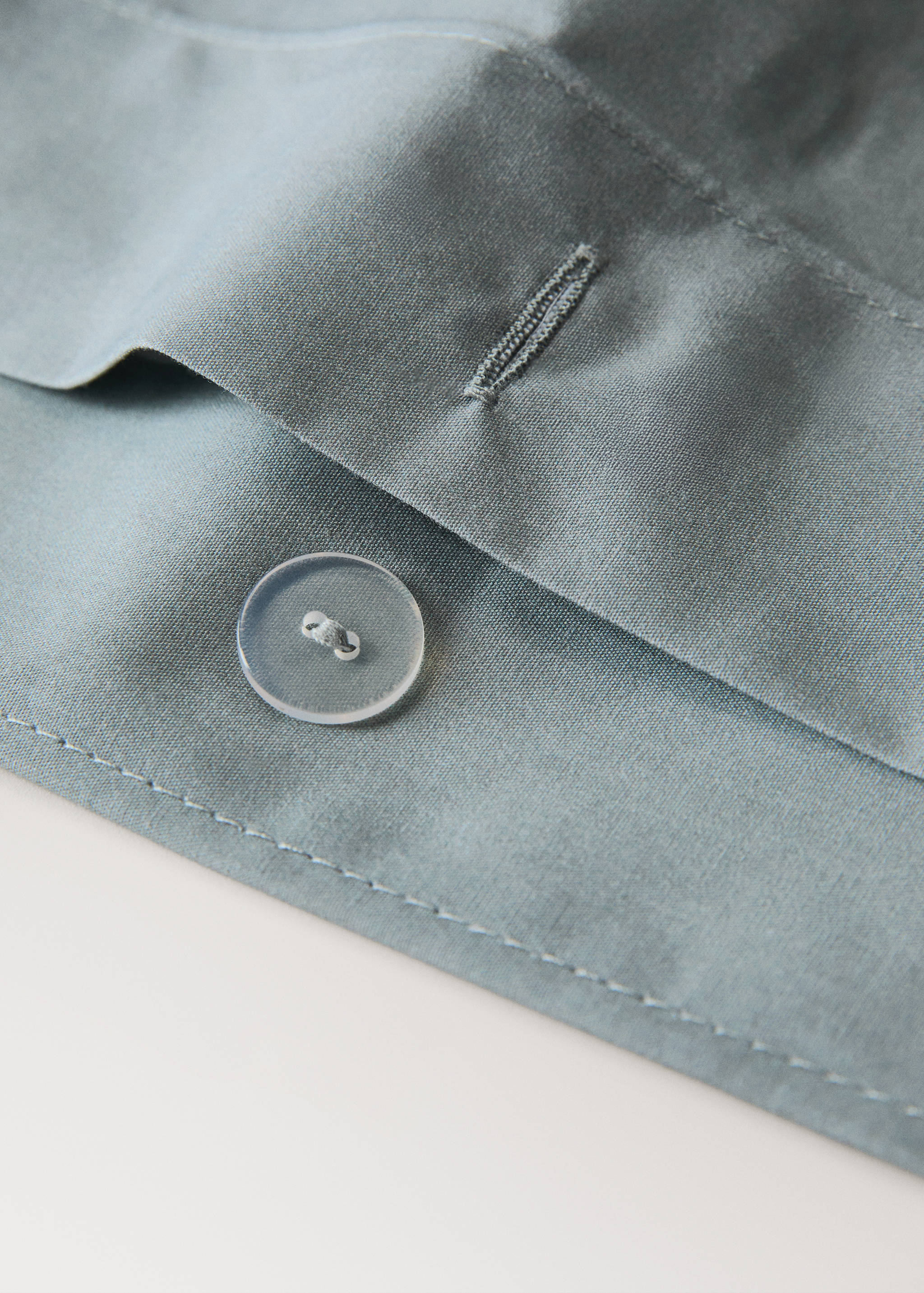 Housse de couette percale de coton imprimé fleur aquarelle lit 180/200 cm - Détail de l'article 1