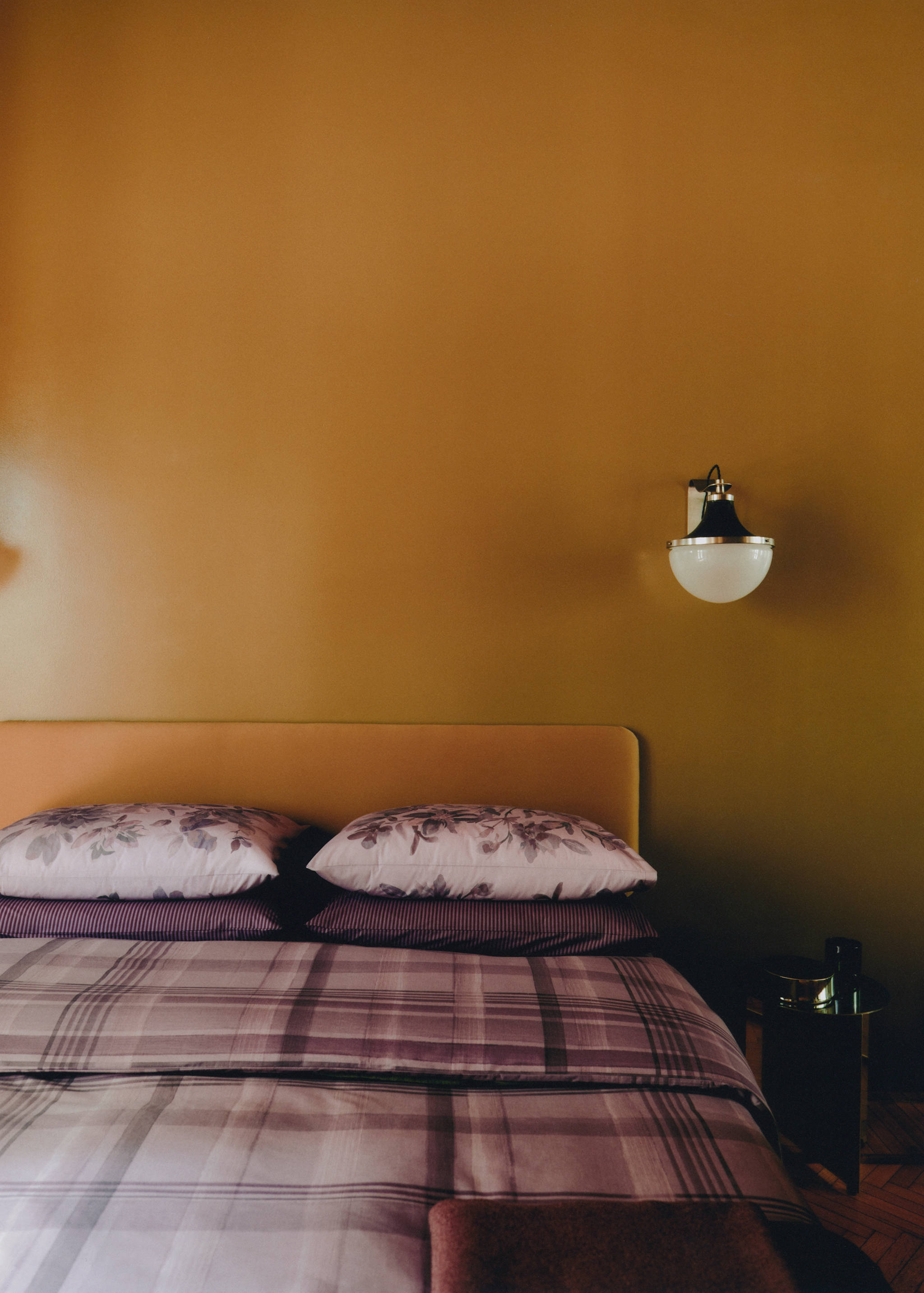 Housse de couette percale de coton imprimé à carreaux aquarelle lit 150/160 cm - Détail de l'article 6