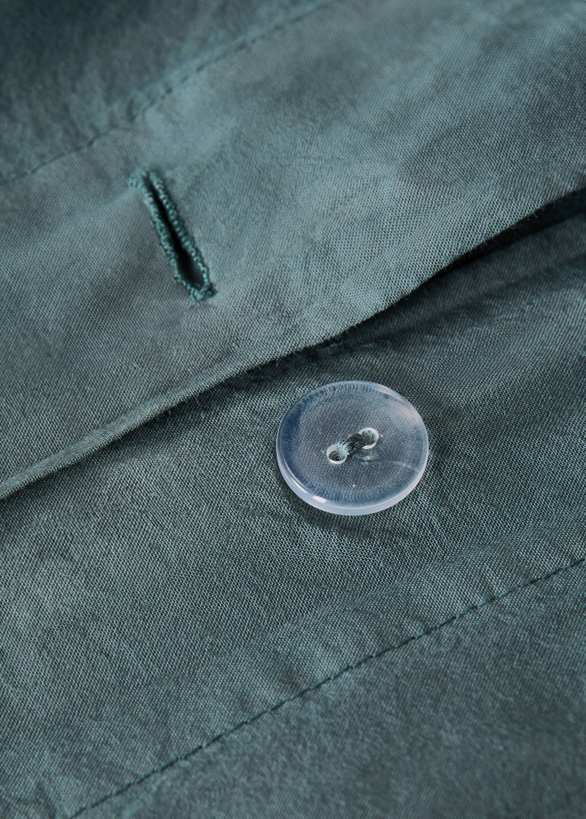 Washed-cotton duvet cover for 135/140 cm bed - Details of the article 1