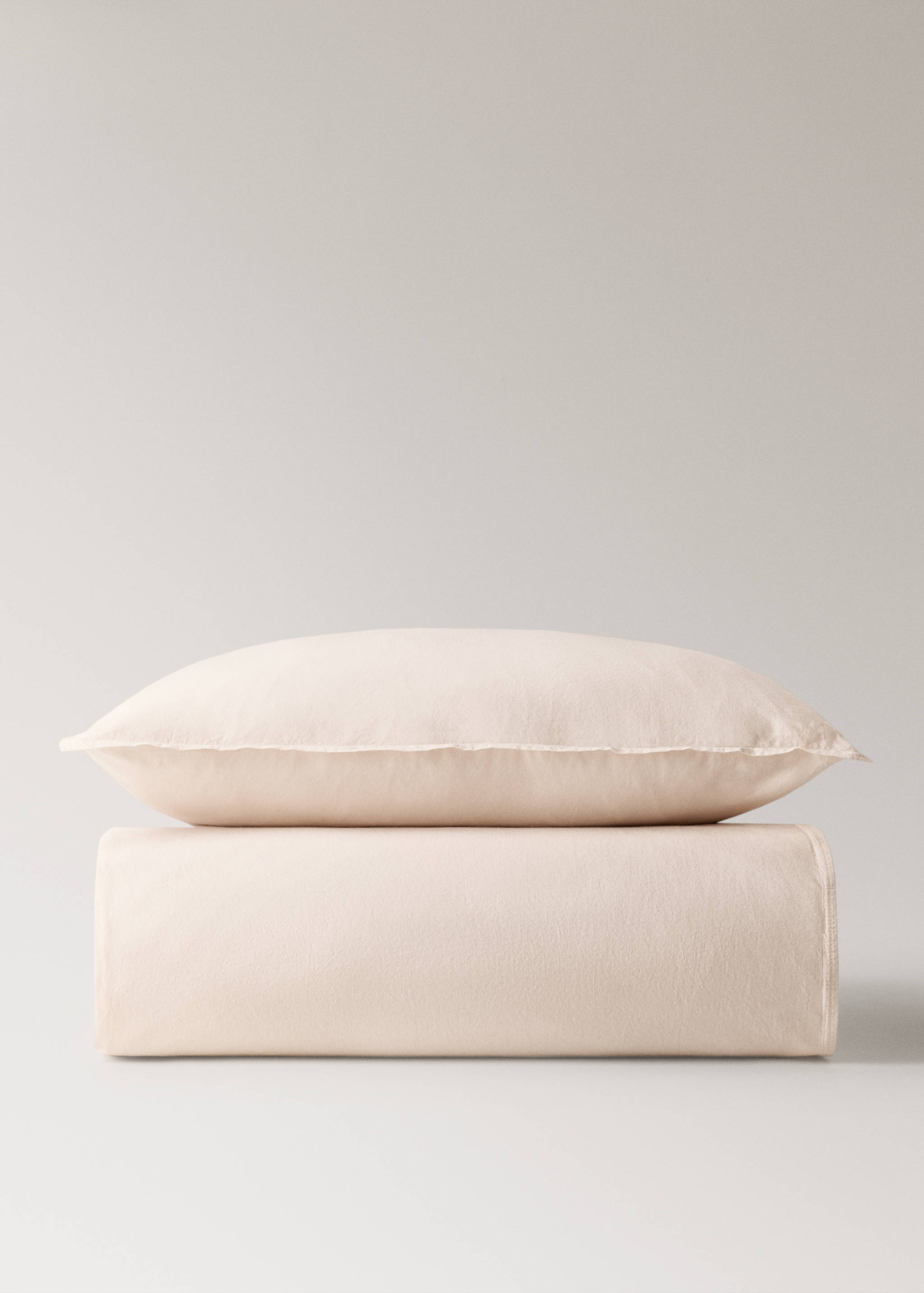 Children’s washed cotton double-stitched duvet cover for 90 cm bed - Article without model