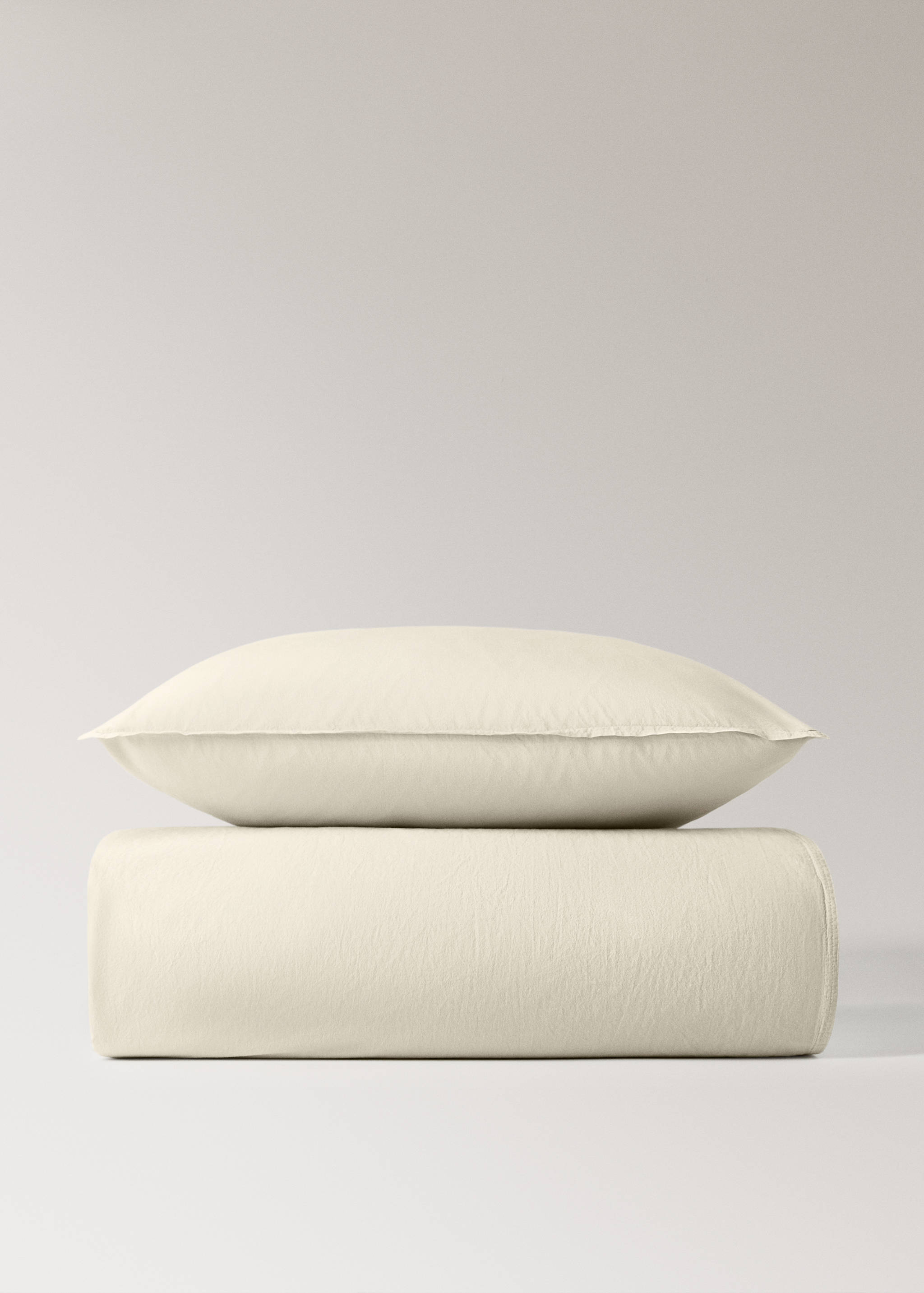 Children’s washed cotton double-stitched duvet cover for 90 cm bed - Article without model