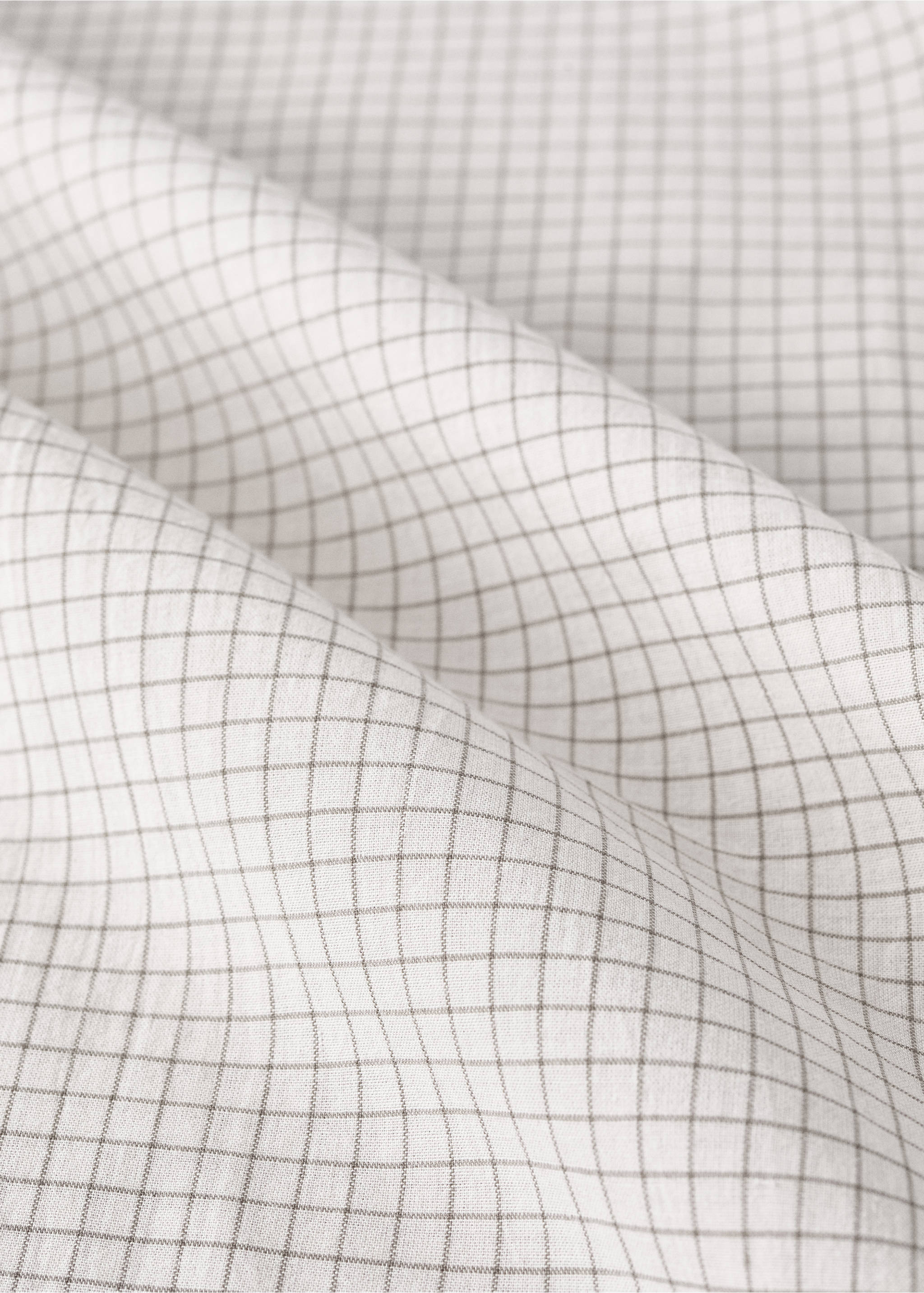 Children's duvet cover in yarn-dyed cotton with mini-check pattern for 90 cm bed - Details of the article 1, Ecru. Ref: 17001651-00.