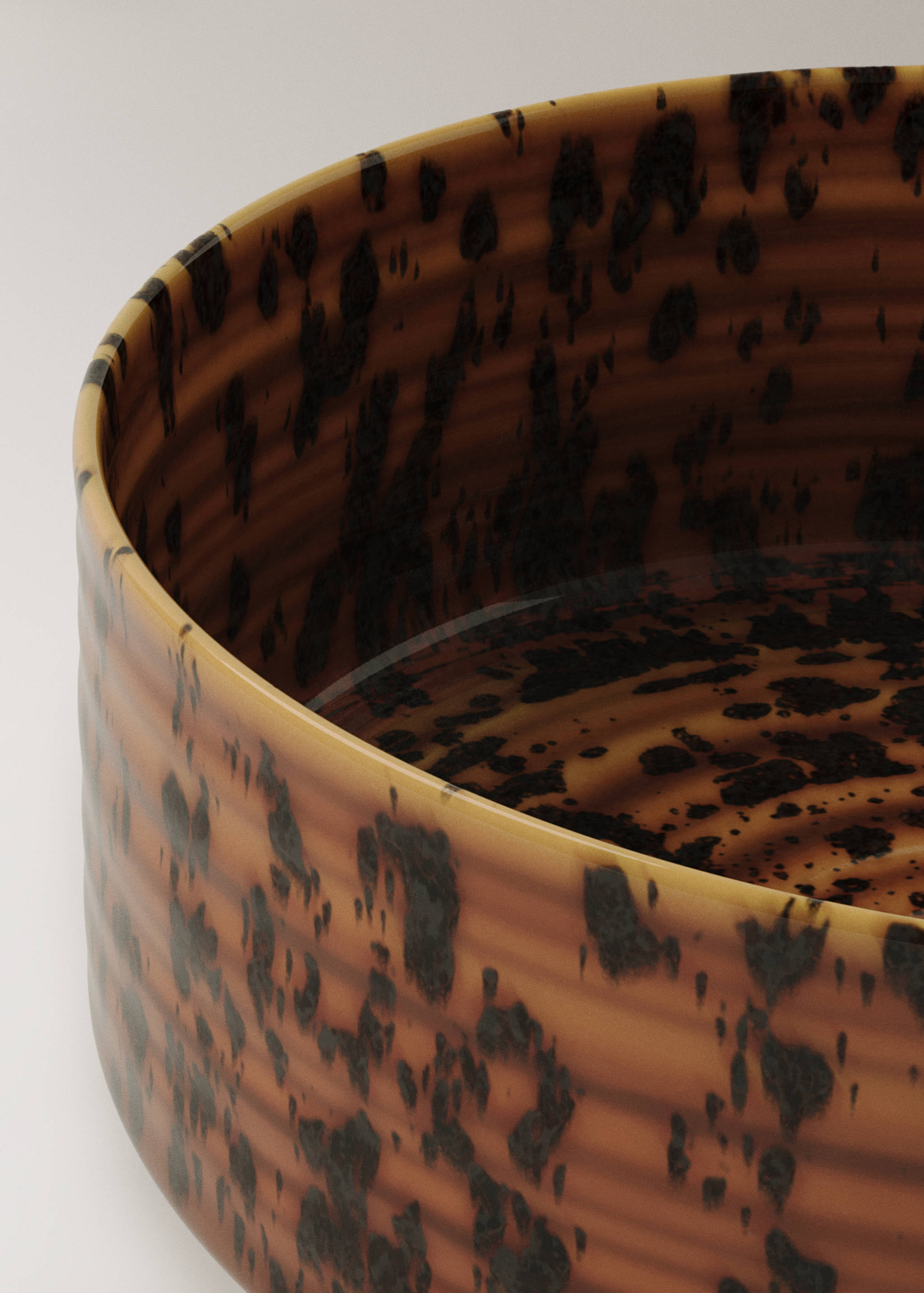 Small reactive stoneware bowl - Details of the article 3