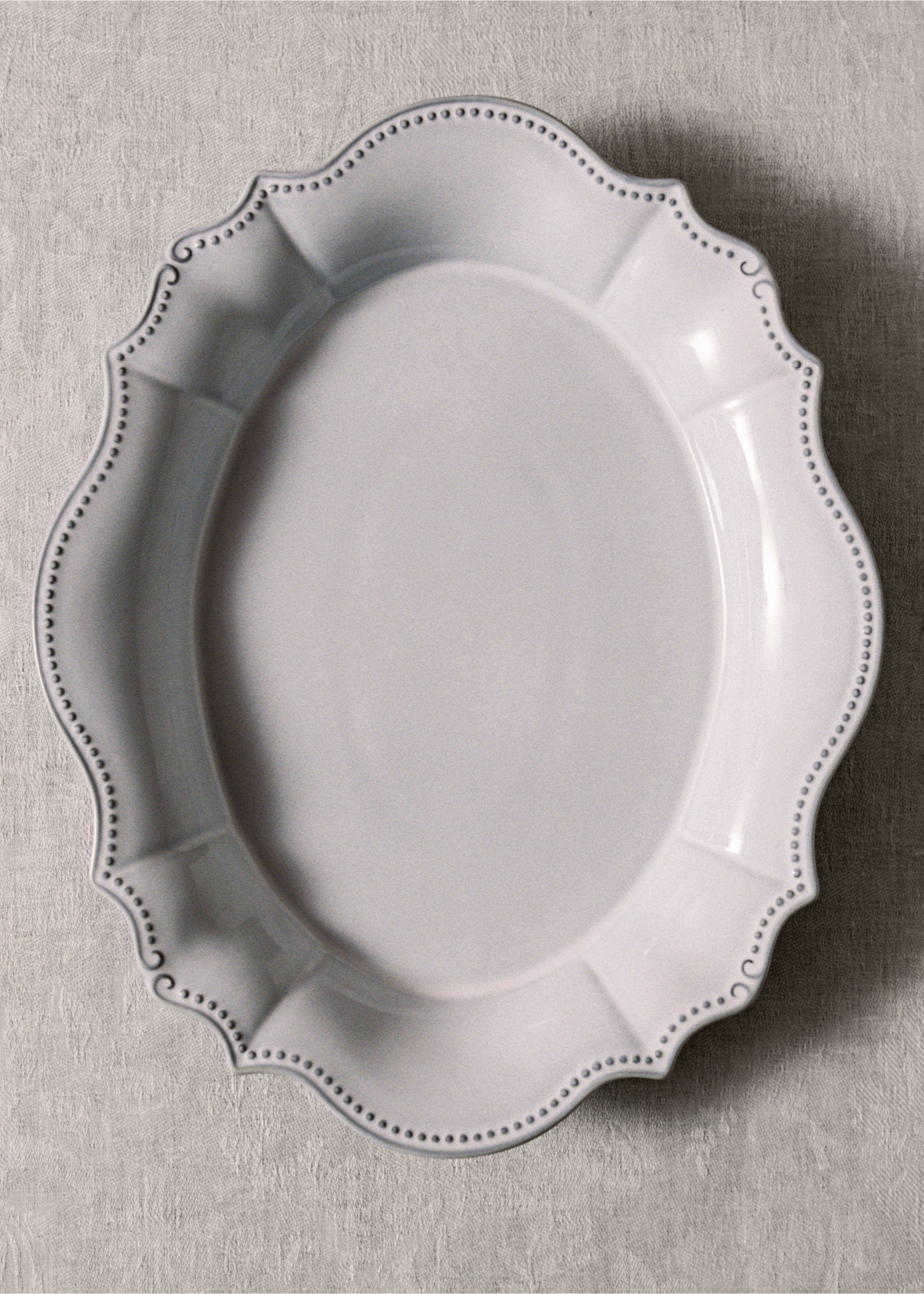 Large recycled stoneware bowl - Details of the article 6, Light/Pastel Grey. Ref: 17002041-00.