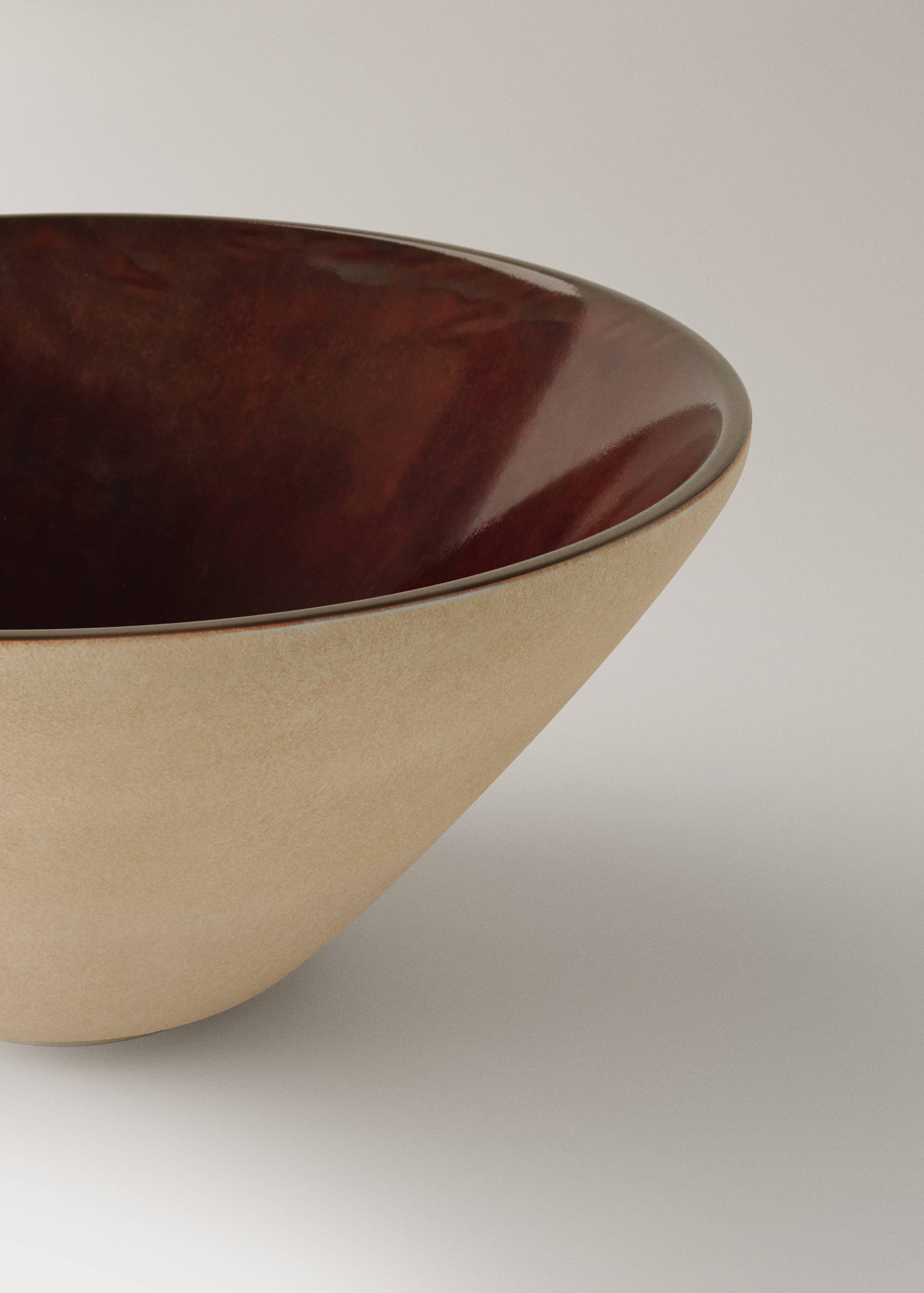 Two-tone stoneware bowl - Details of the article 2