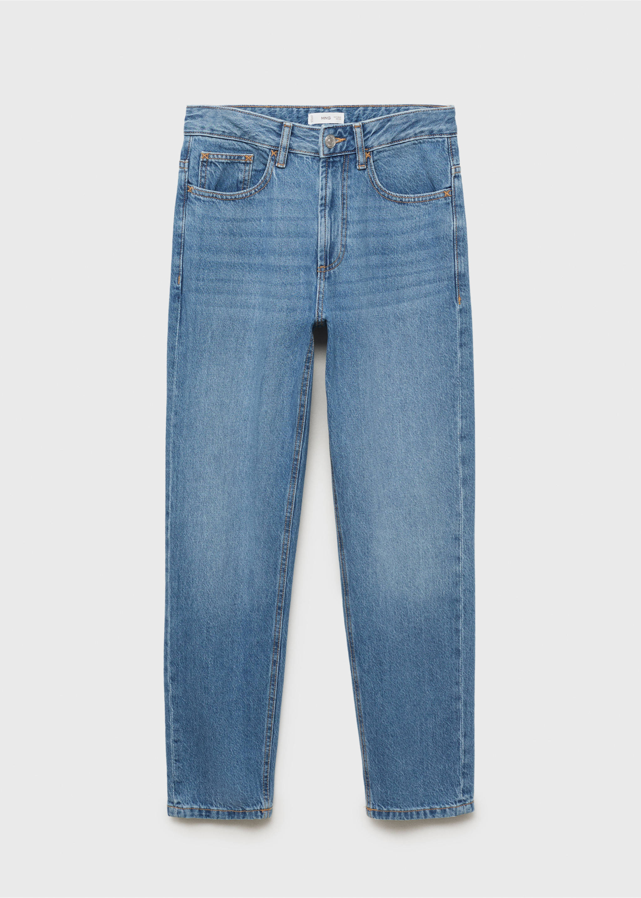 Jeans straight fit - Artículo sin modelo, Azul medio. Ref: 17002537-00.