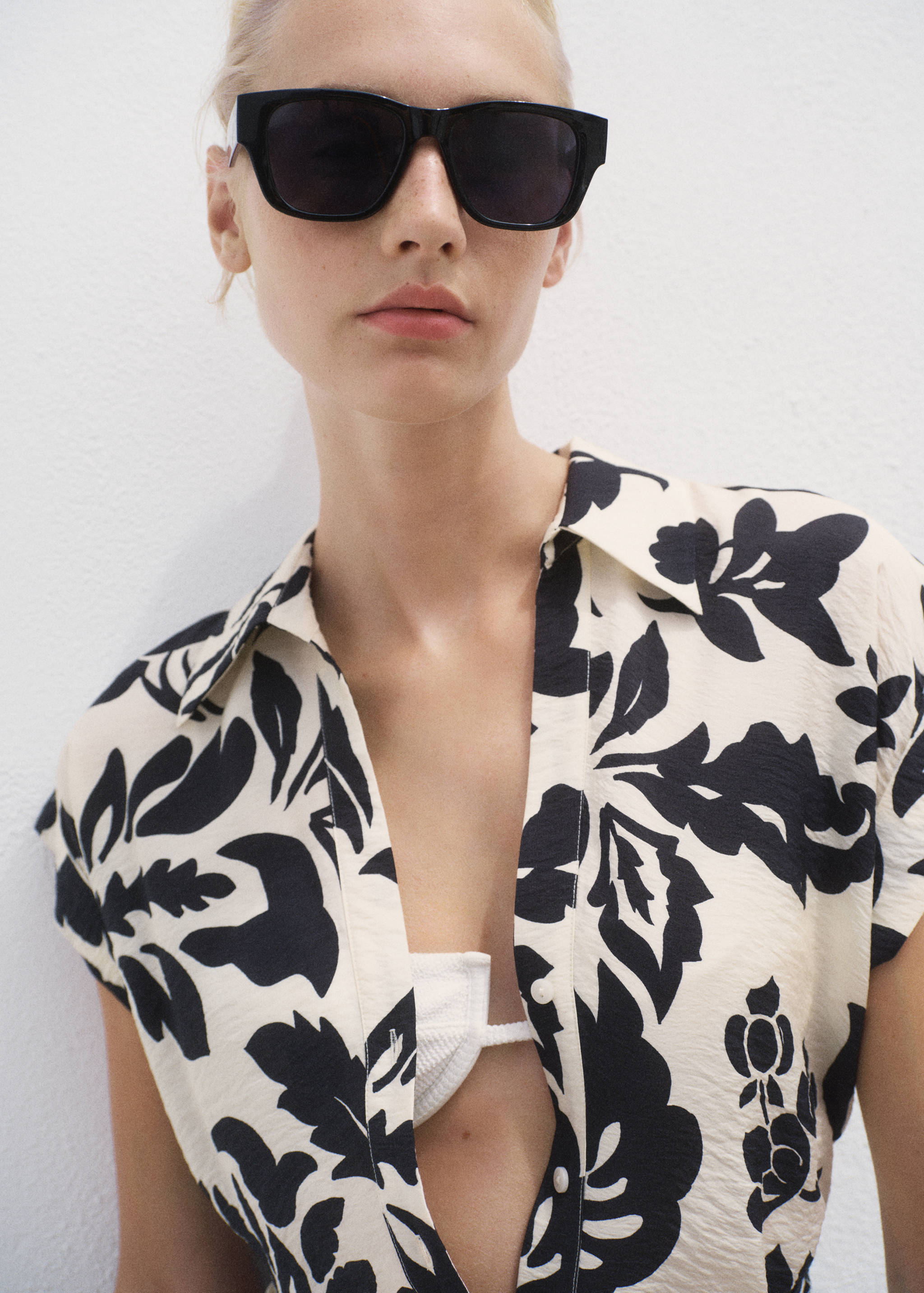 Robe chemisier imprimé floral - Détail de l'article 1