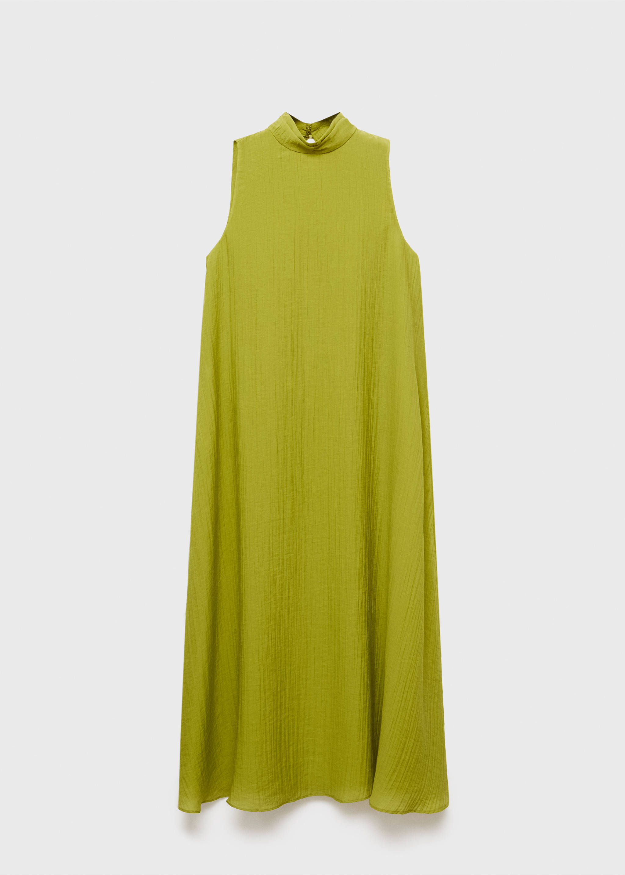 Halter-neck lyocell dress - Article without model, Lime. Ref: 17002540-00.