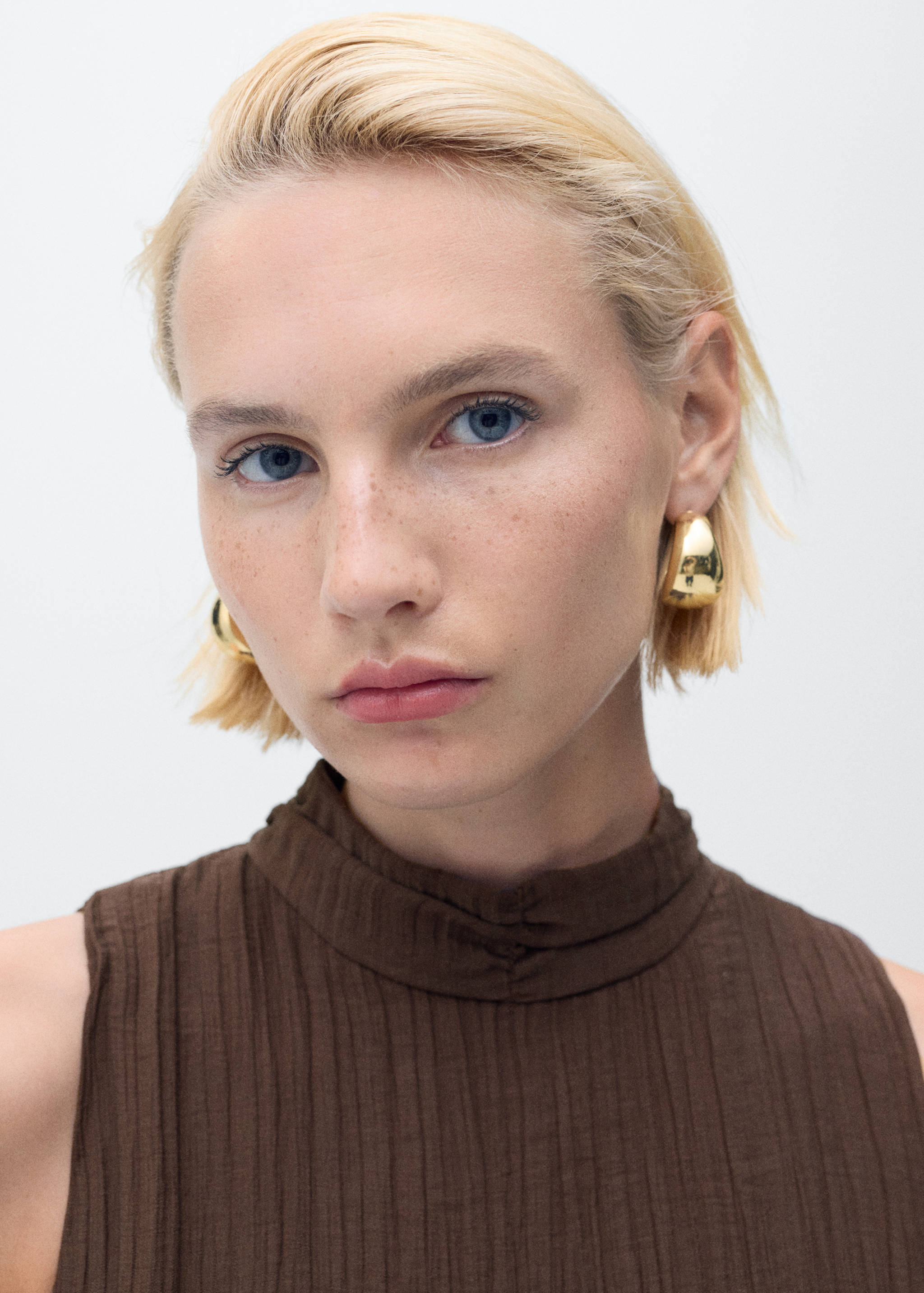 Halter-neck lyocell dress - Details of the article 1