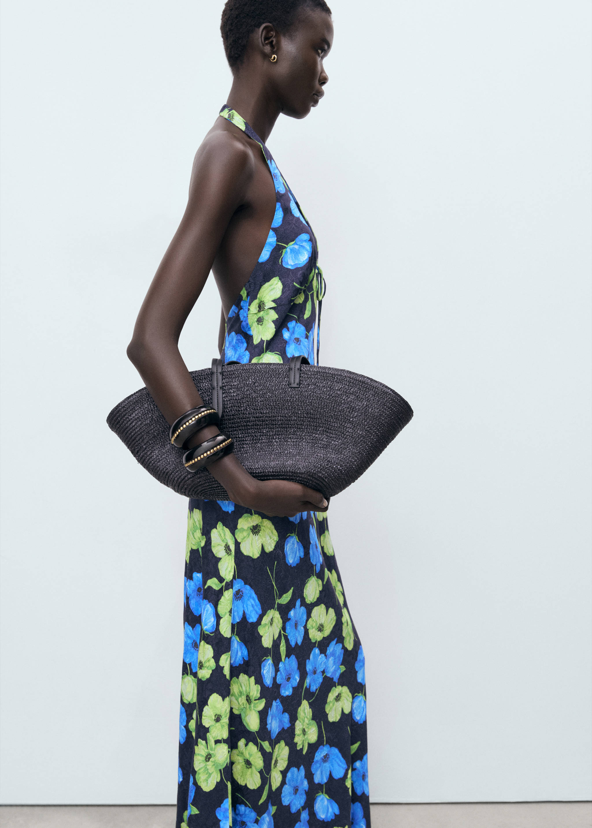 Robe à emmanchures américaines imprimé fleuri - Détail de l'article 1