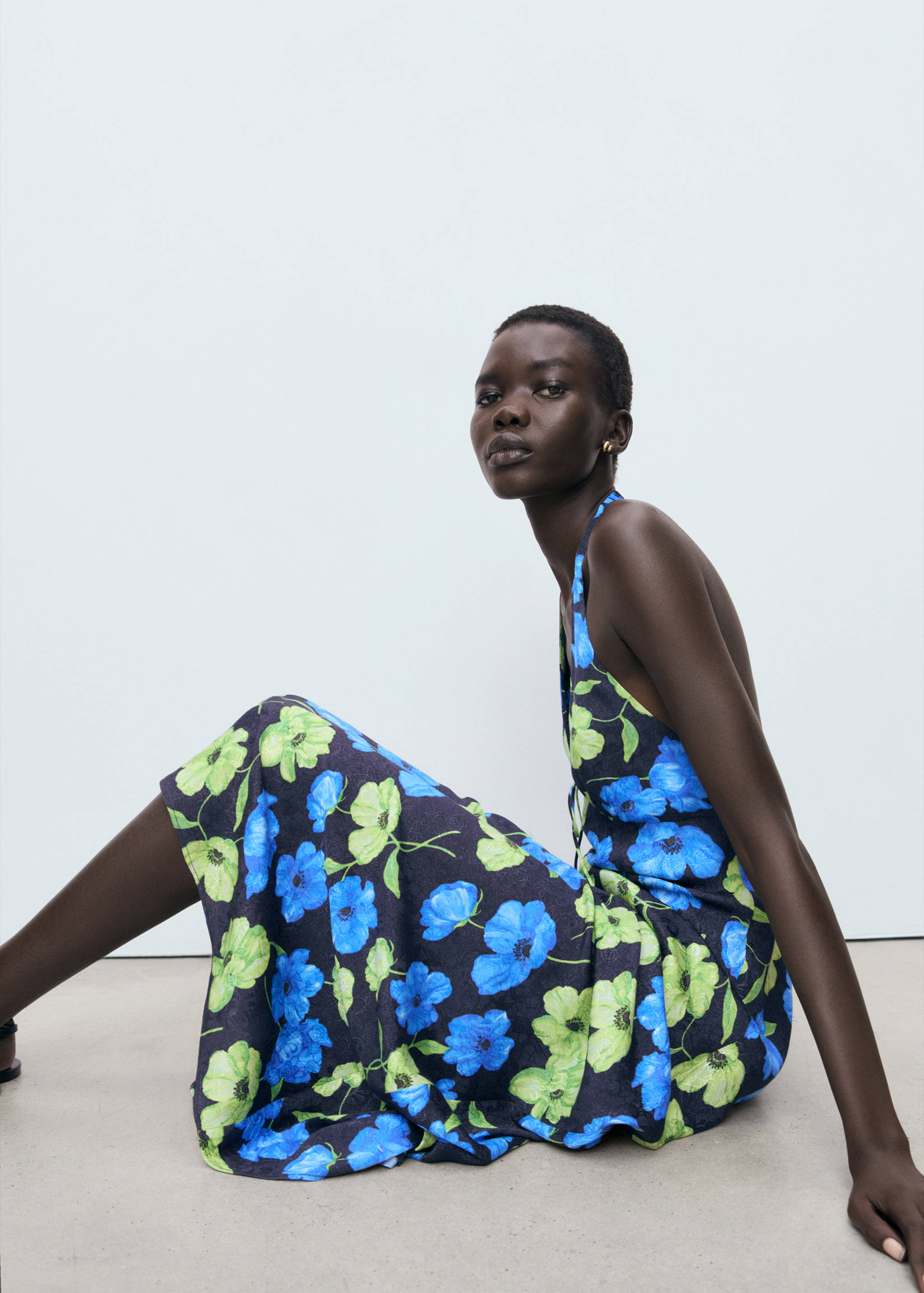 Robe à emmanchures américaines imprimé fleuri - Détail de l'article 2