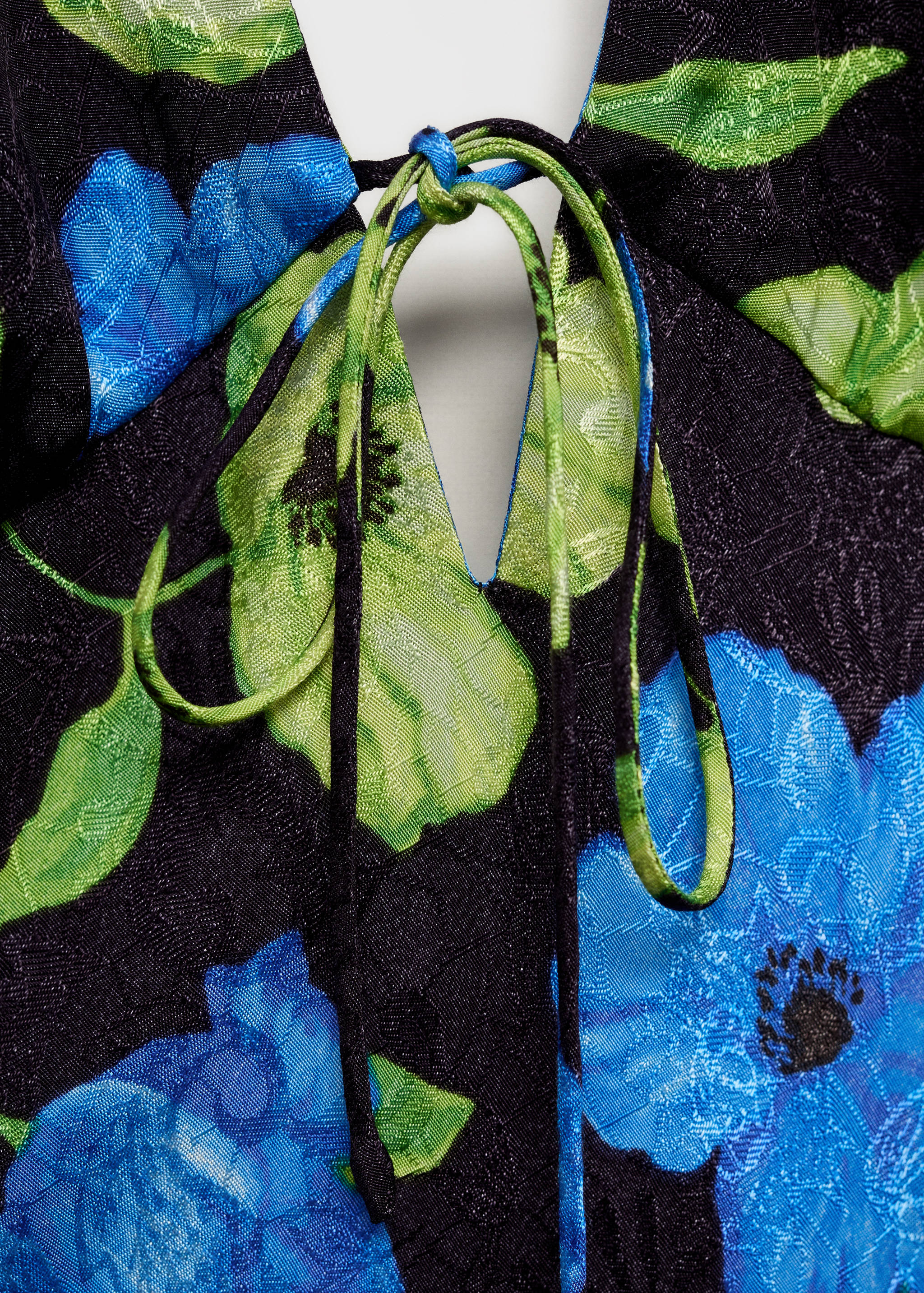 Robe à emmanchures américaines imprimé fleuri - Détail de l'article 0