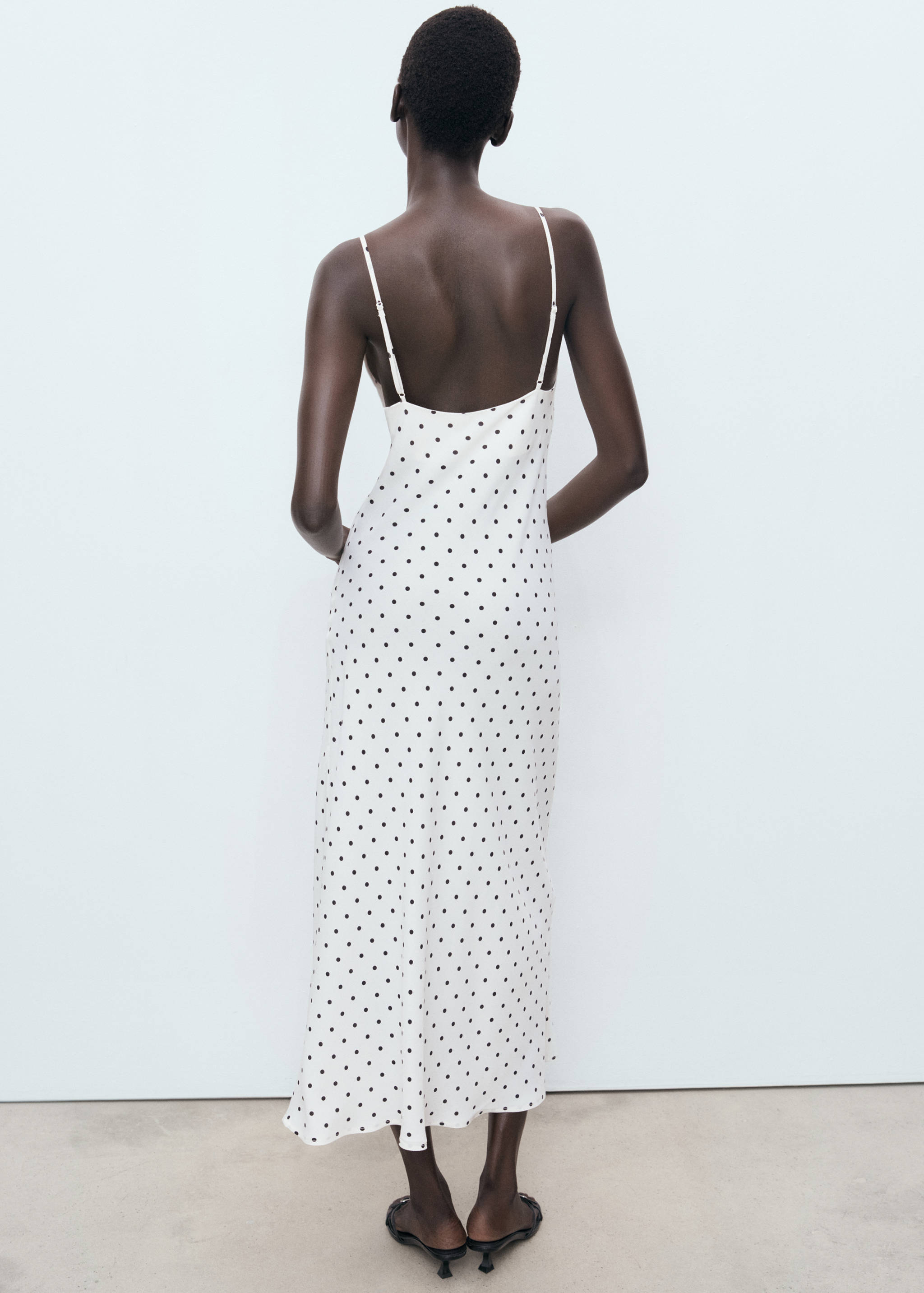 Robe midi encolure drapée - Verso de l’article