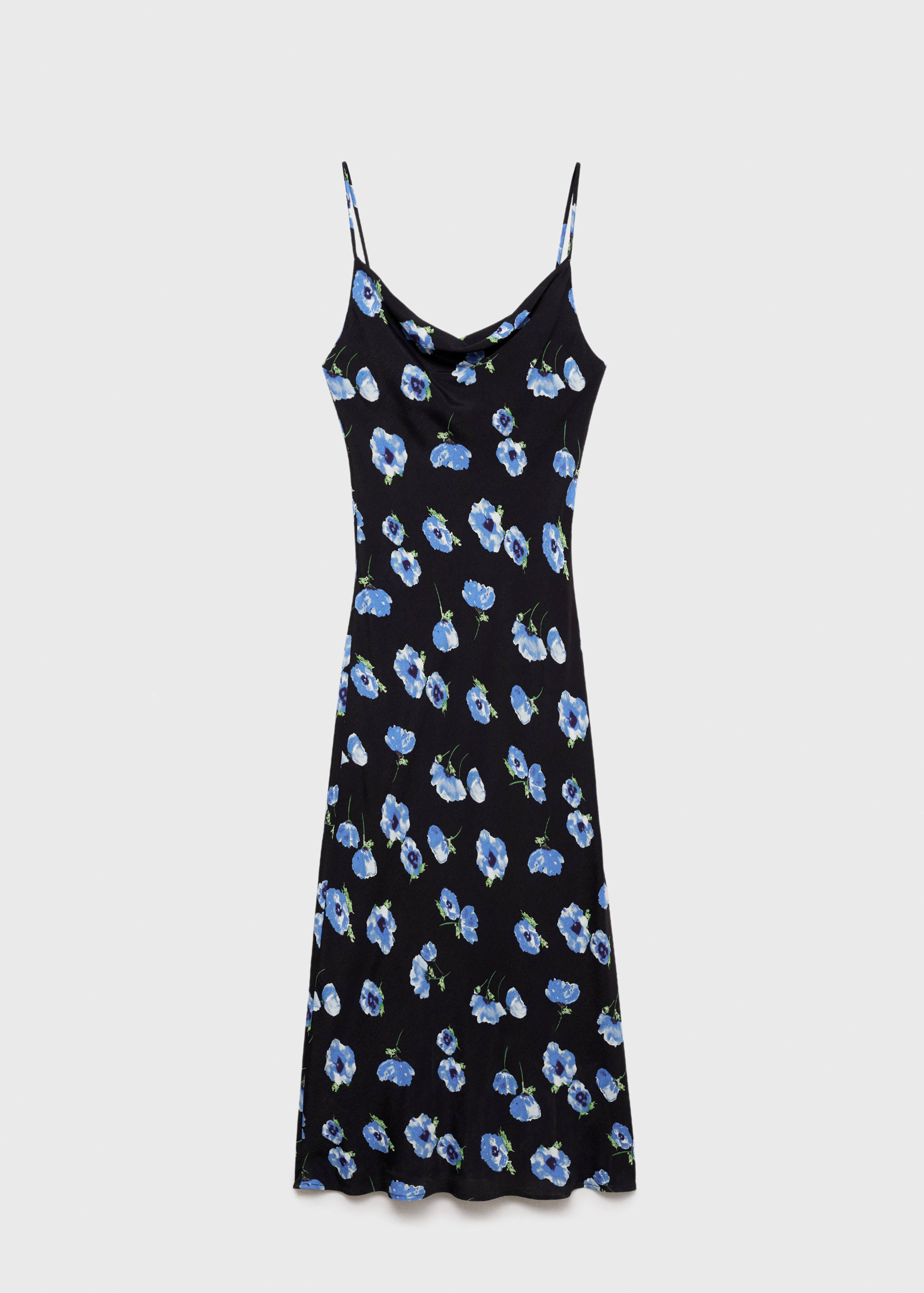 Robe midi encolure drapée - Article sans modèle