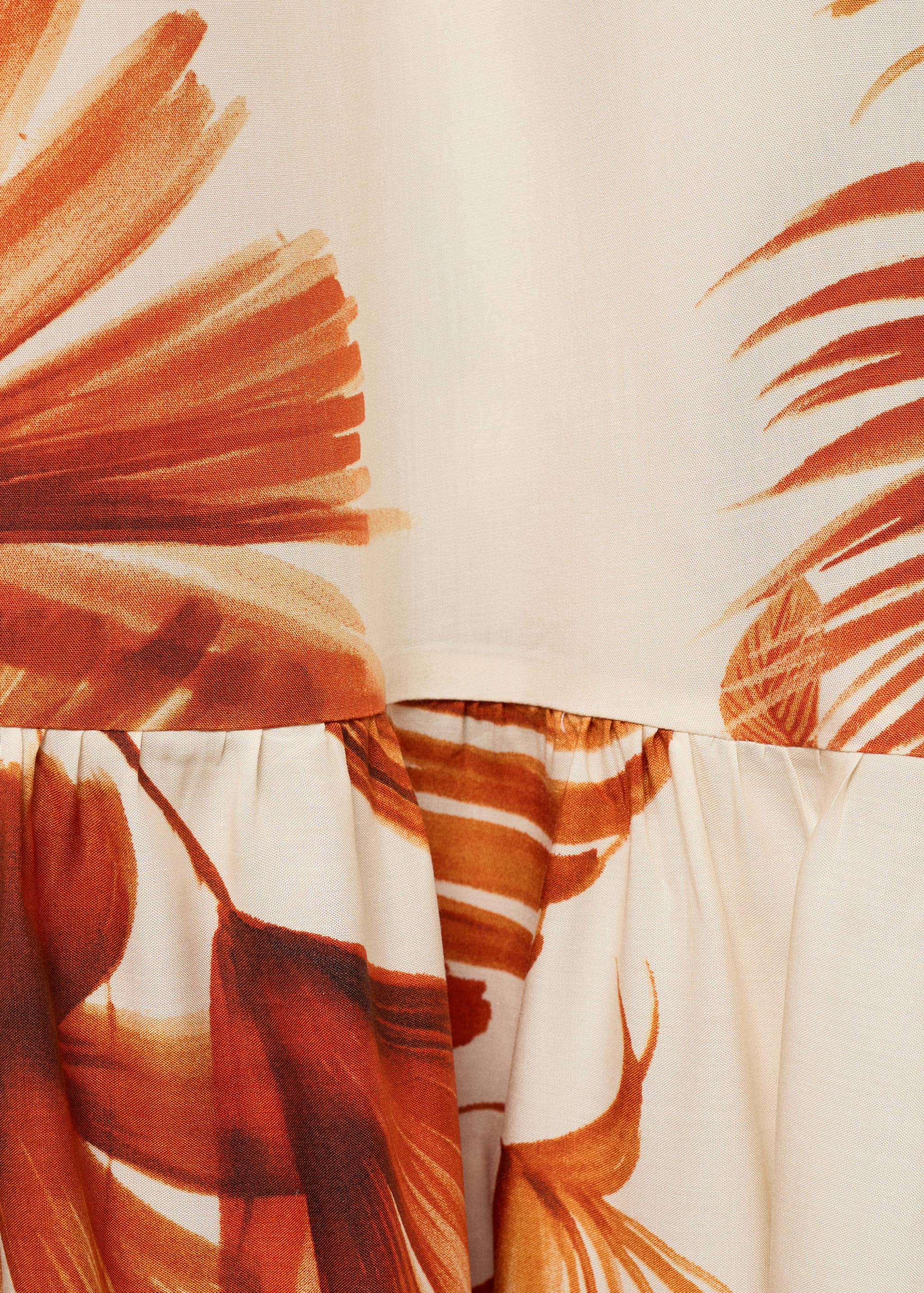 Robe à emmanchures américaines imprimé palmier - Détail de l'article 0