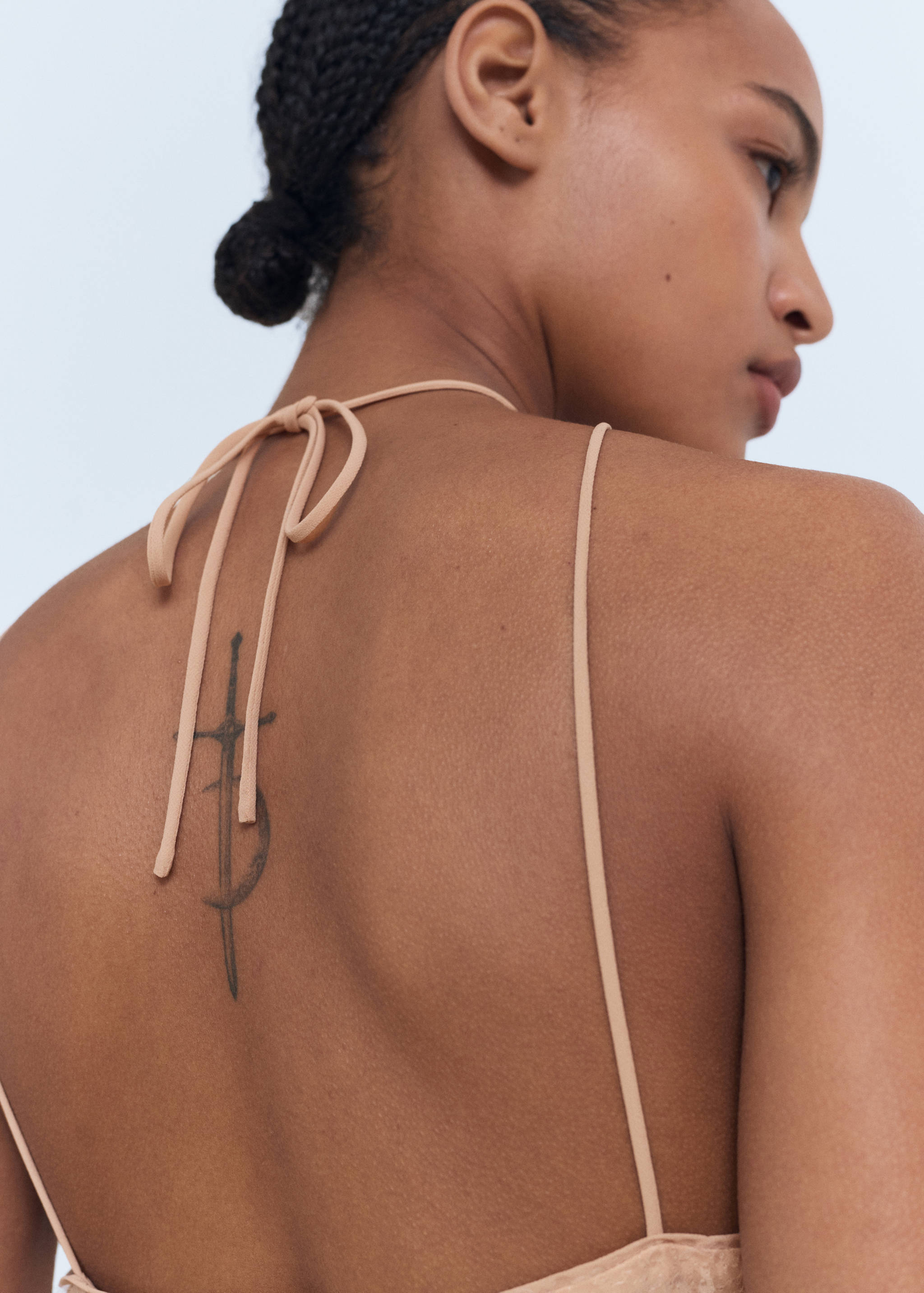 Sequined halter neck dress - Details of the article 2