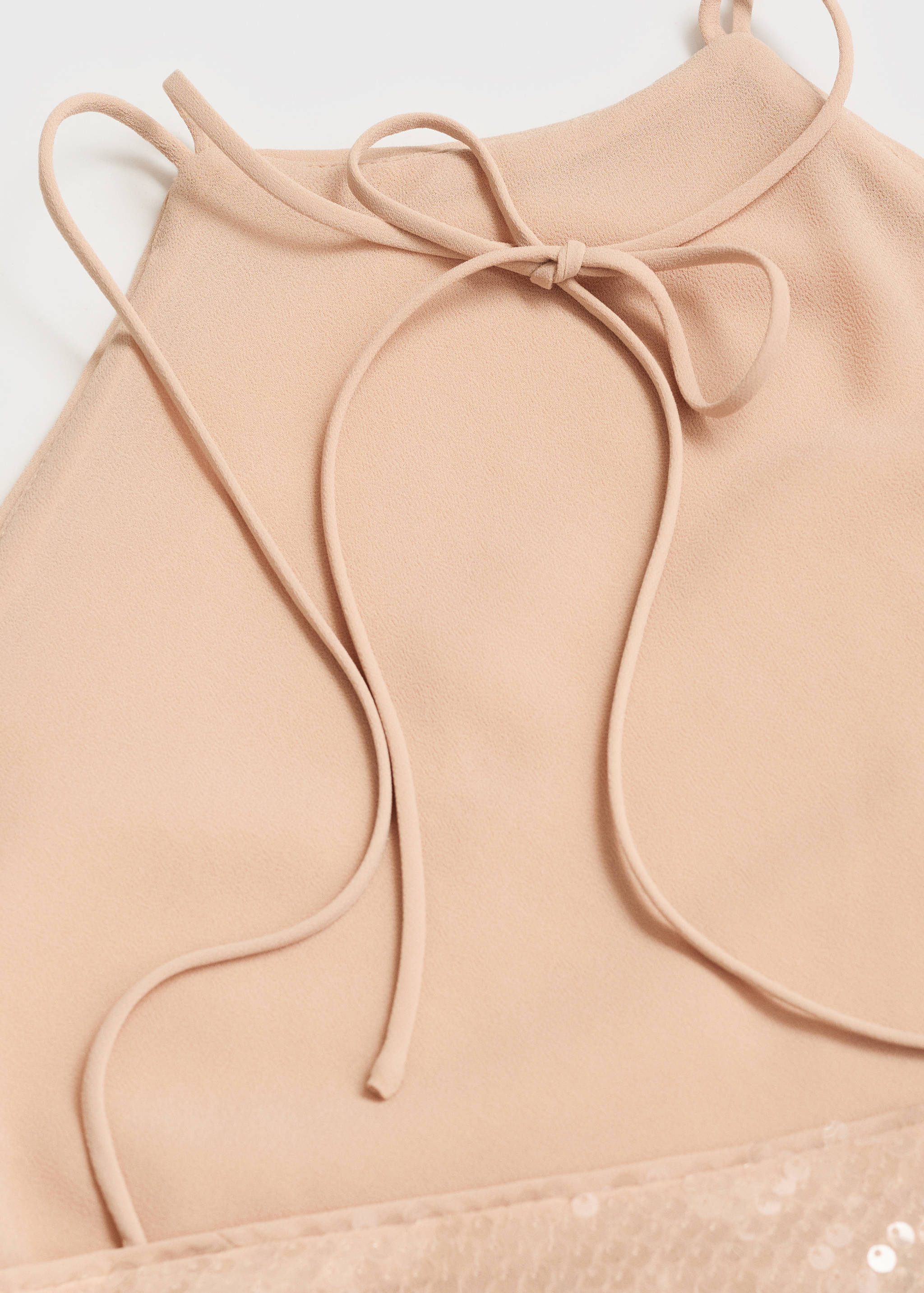 Sequined halter neck dress - Details of the article 0