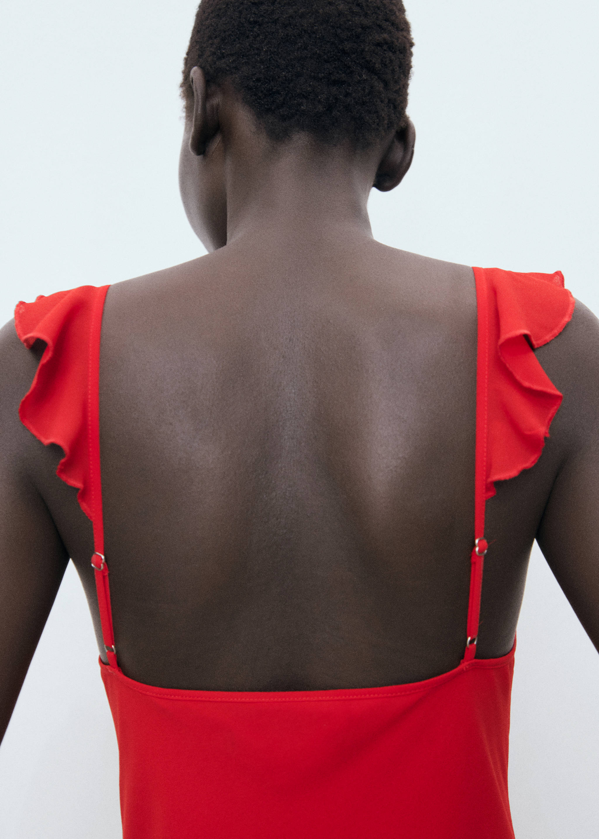 Vestido midi escote volante - Detalle del artículo 6