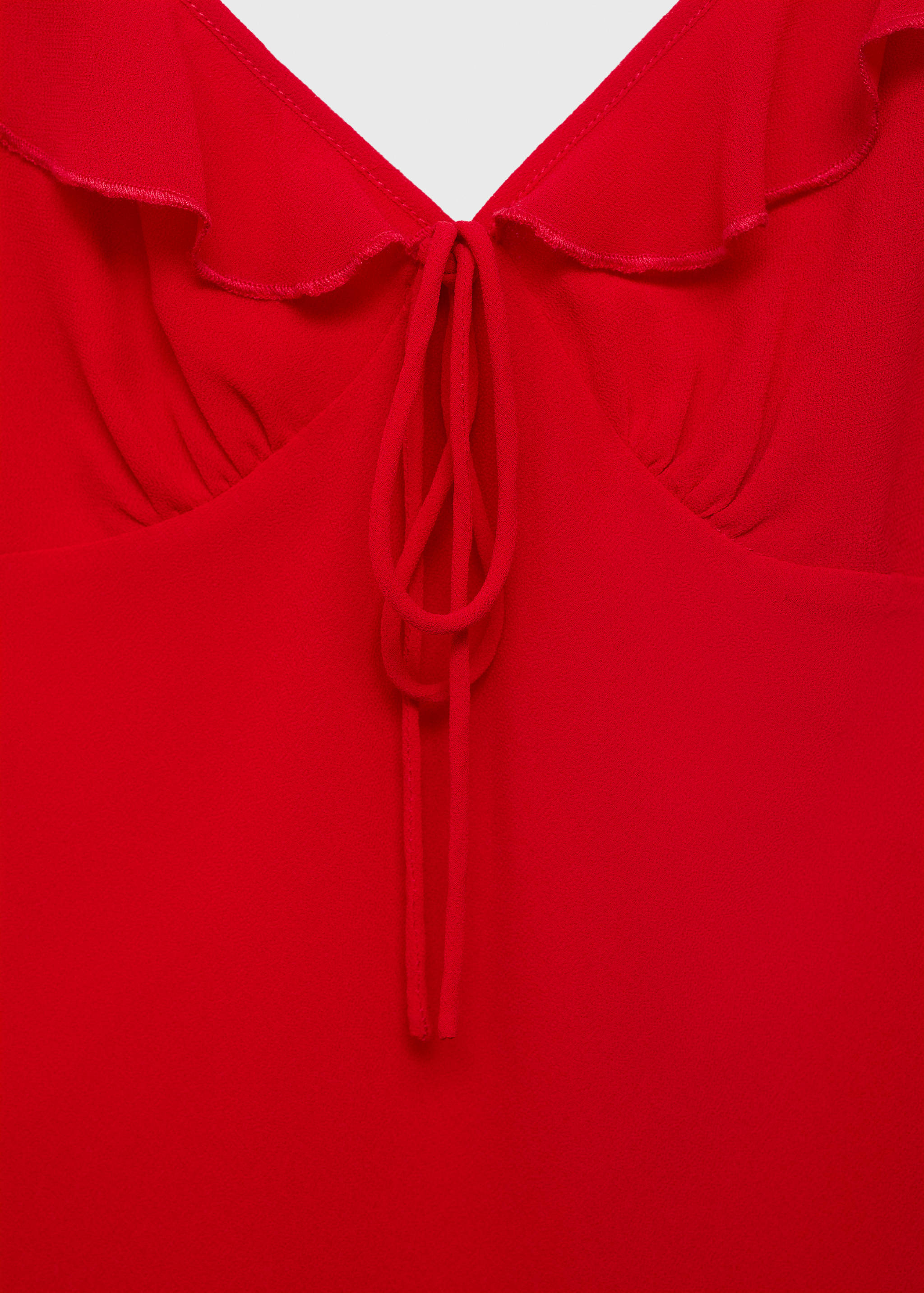 Vestido midi escote volante - Detalle del artículo 8