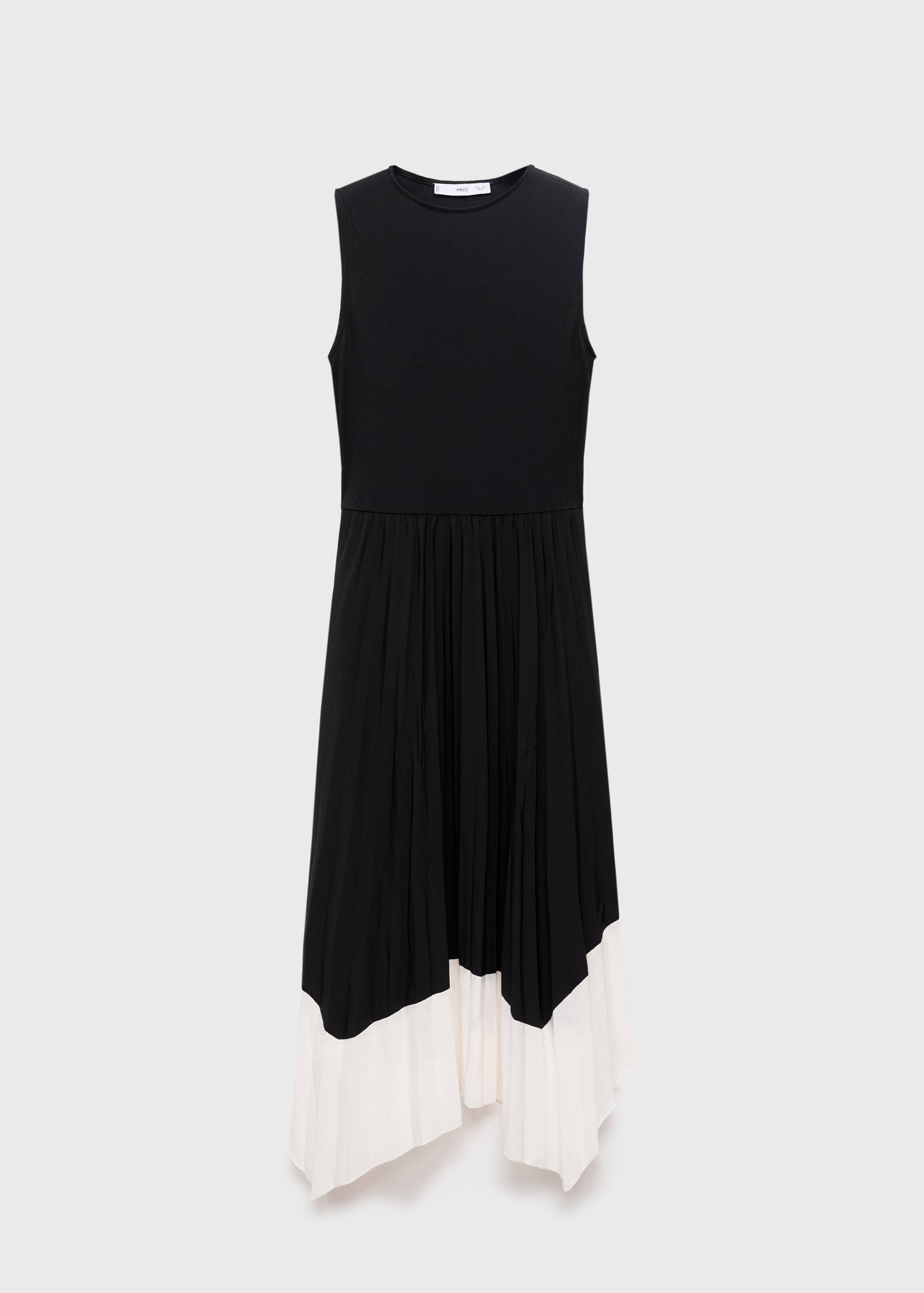 Combined pleated dress - Article without model