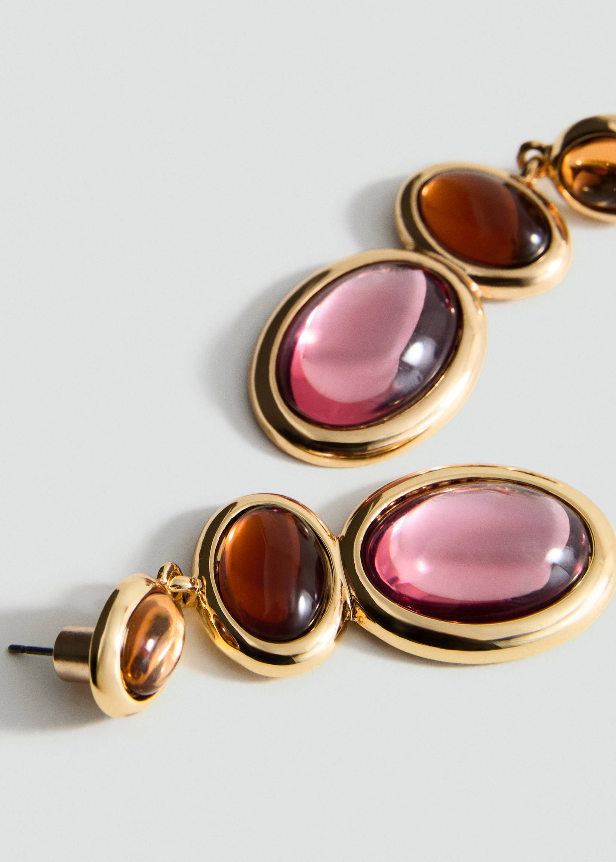 Mixed pendant earrings - Medium plane