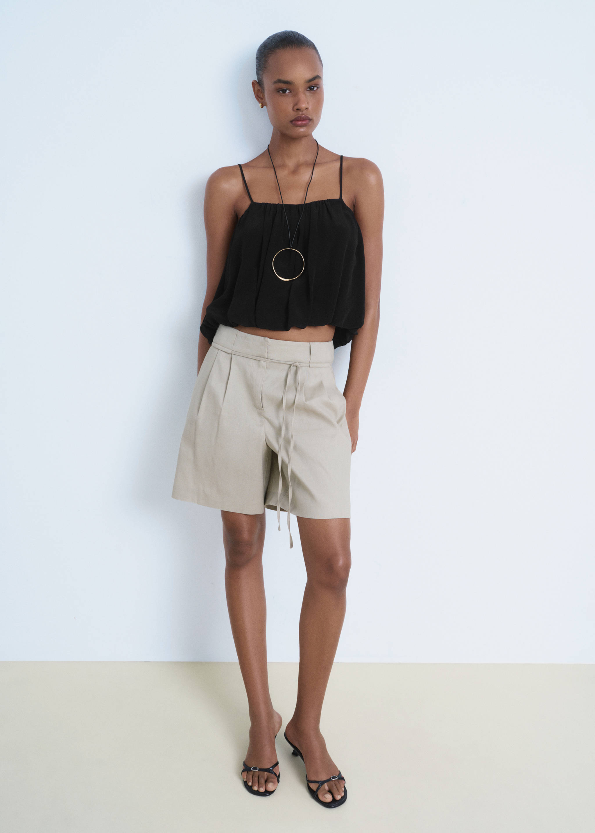 Balloon crop top - General plane