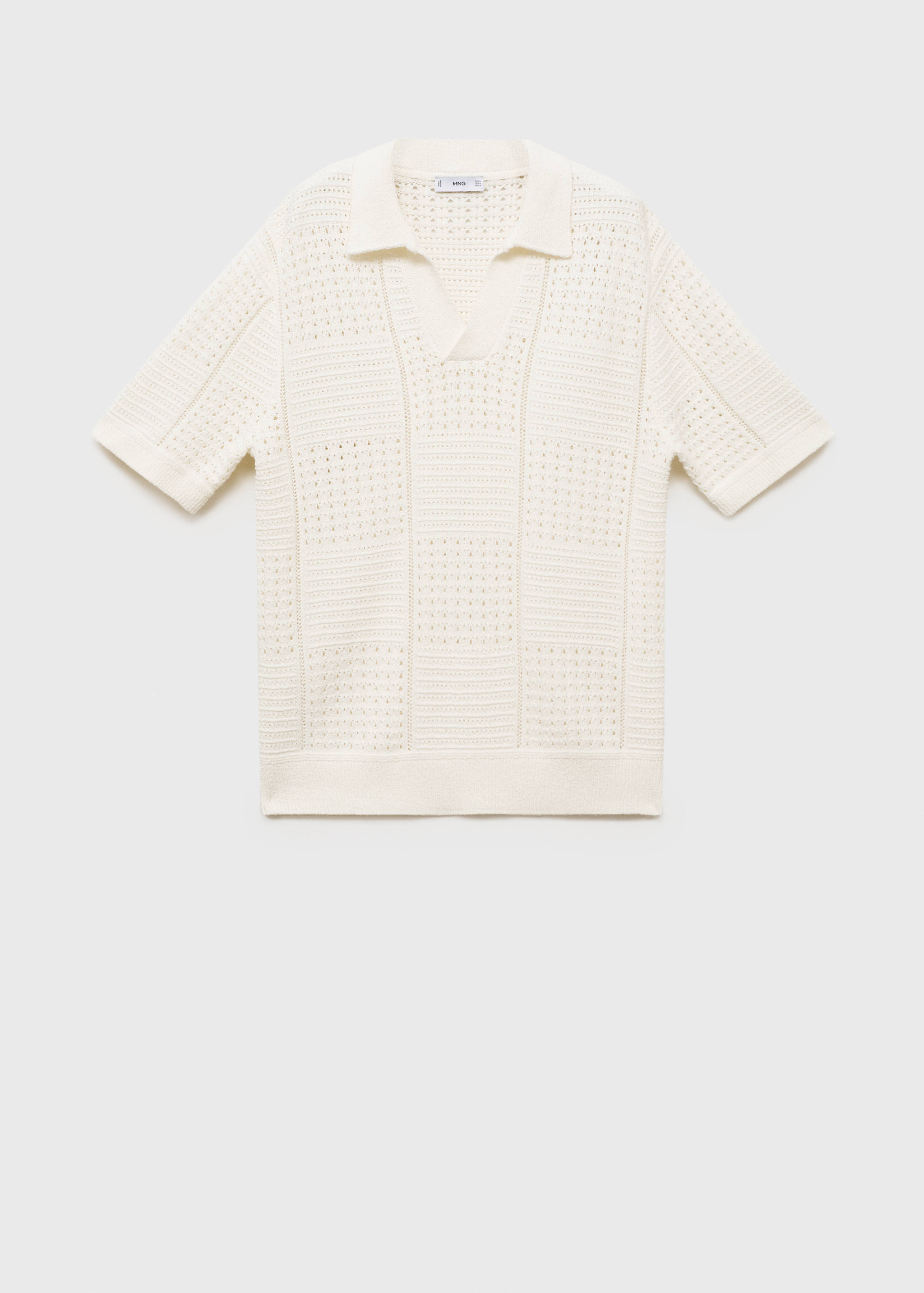 Polo maille ajourée coton - Article sans modèle