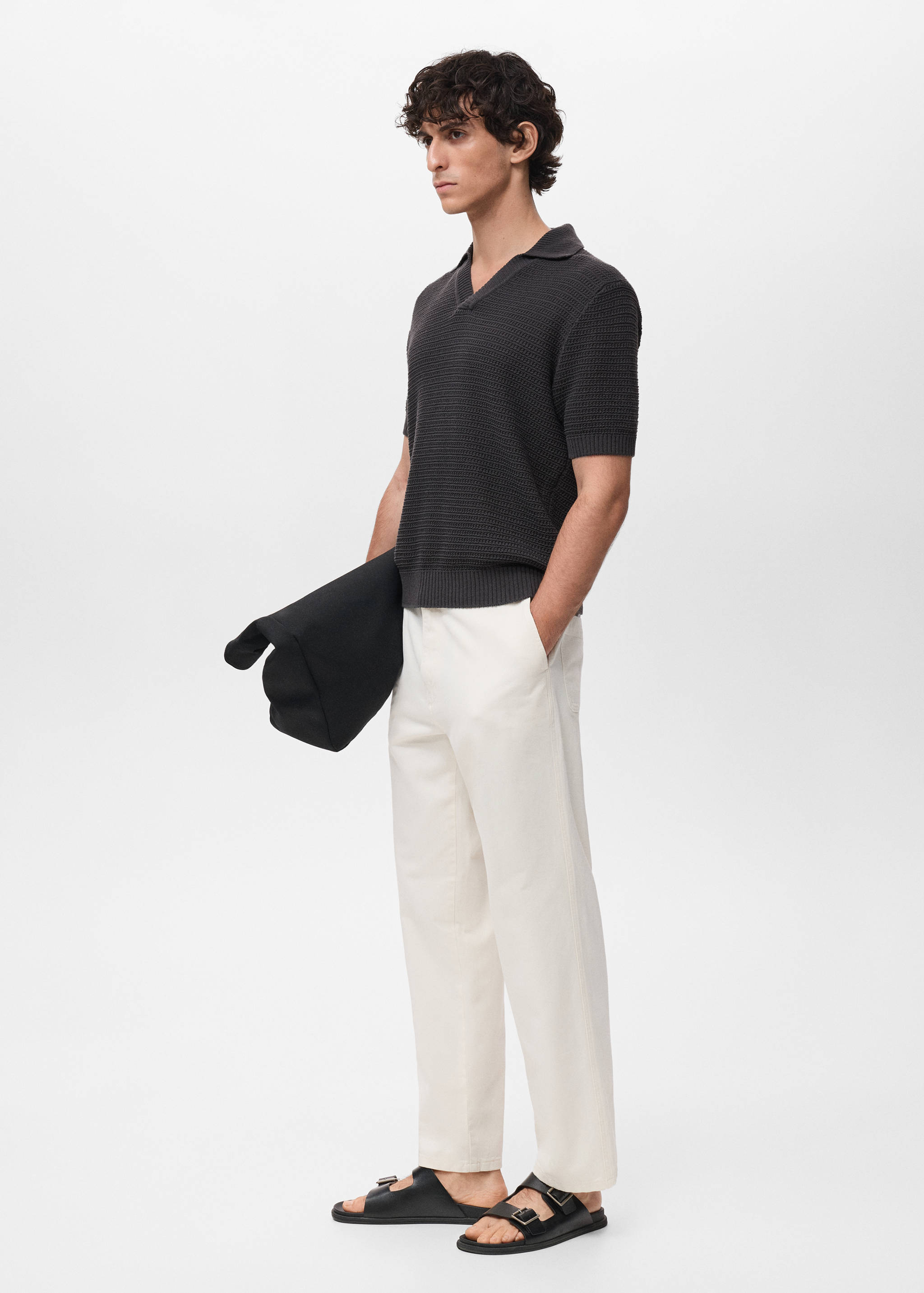 Crochet katoenen poloshirt - Detail van het artikel 2