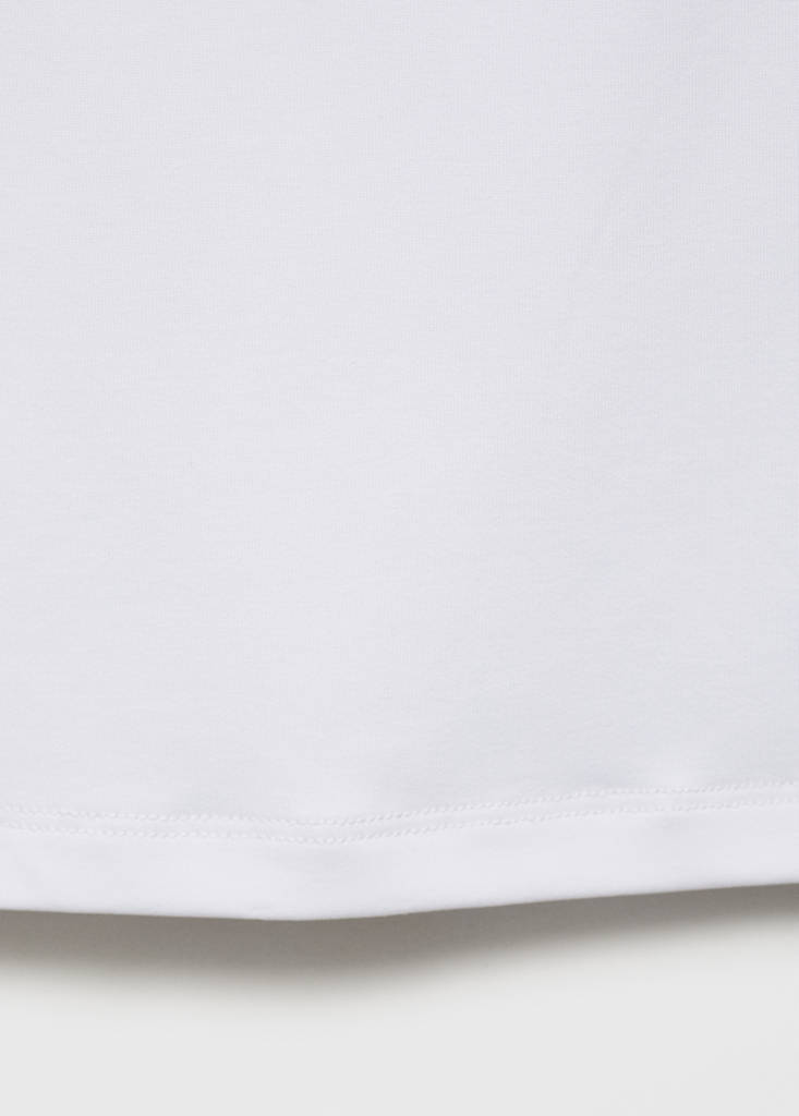 Plain strapless top — Off White