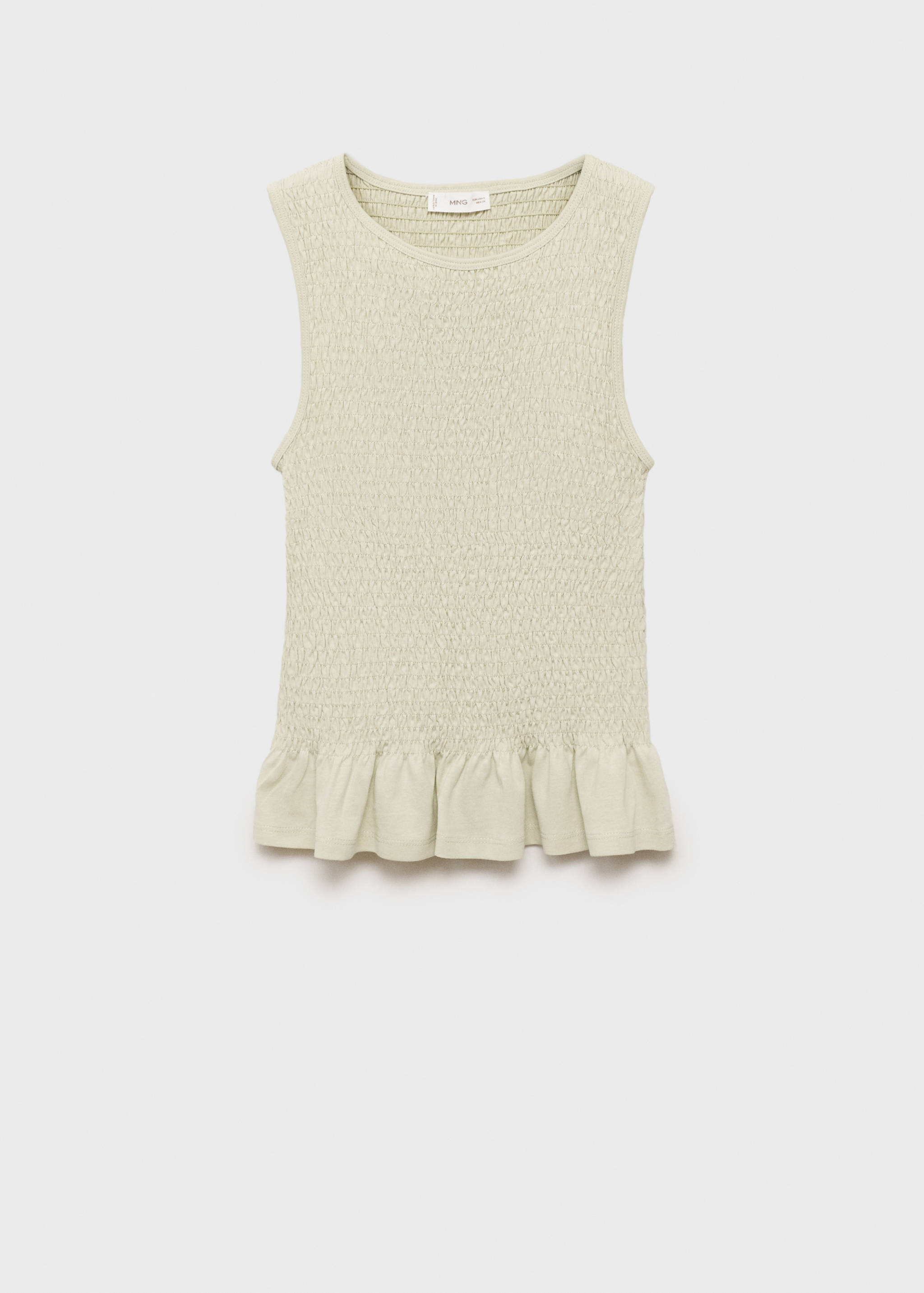 Top fruncido volante - Artículo sin modelo