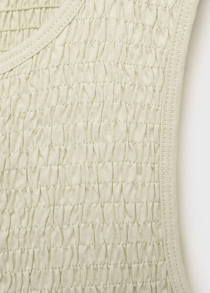 Ruffled top — Pastel Green