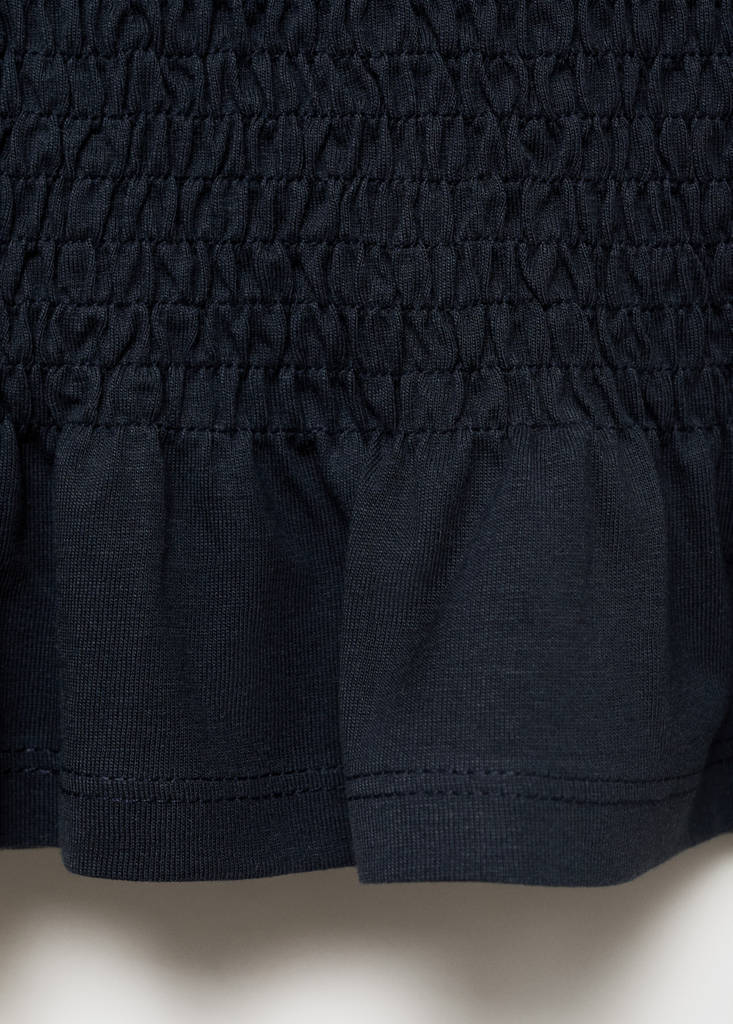 Ruffled top — Navy