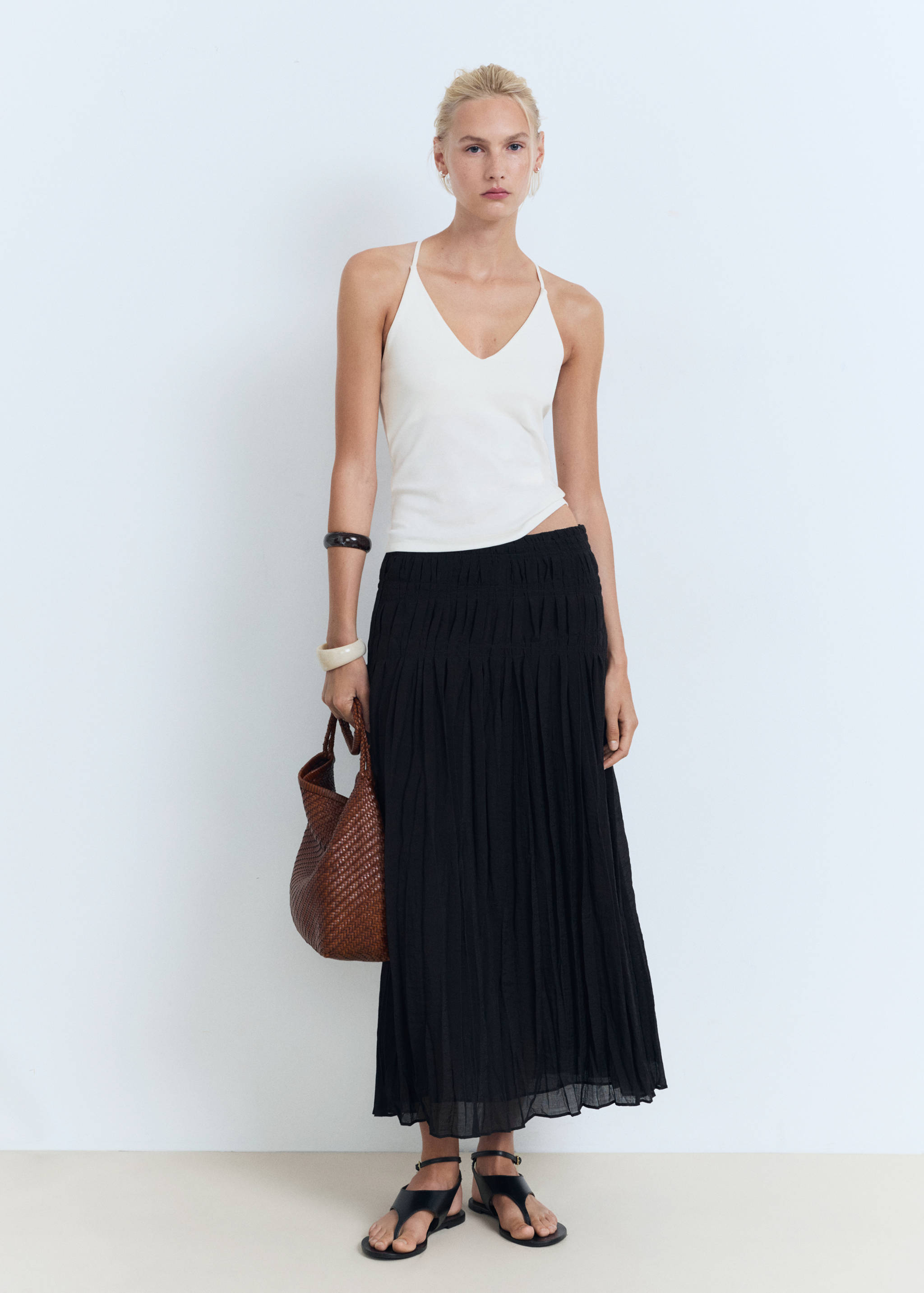 Top en coton dos nu - Plan général