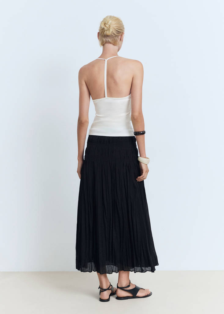 Open-back cotton top — Off White