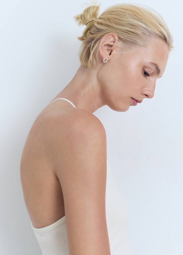 Open-back cotton top — Off White