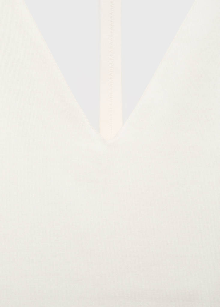 Open-back cotton top — Off White