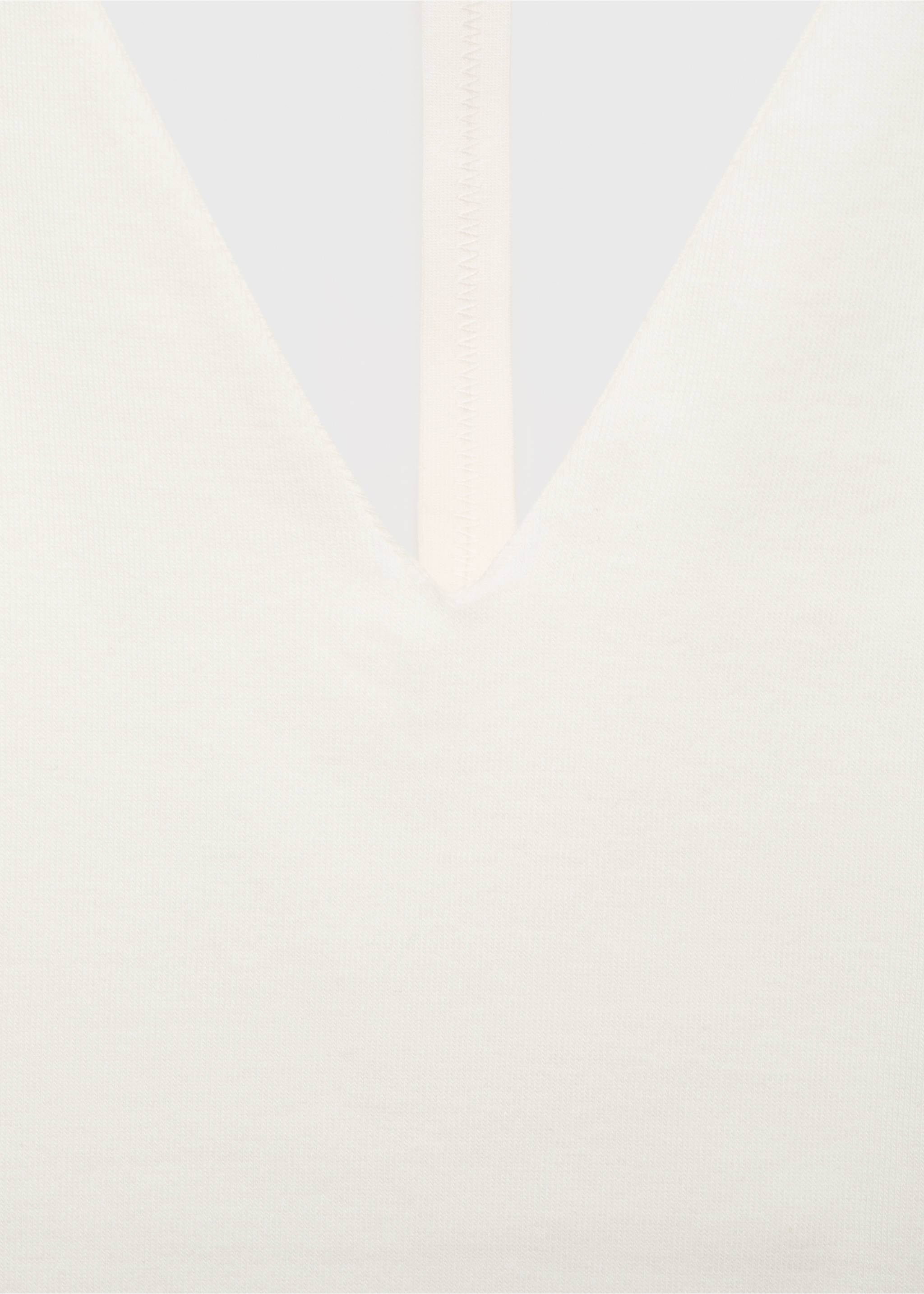 Top en coton dos nu - Détail de l'article 8, Blanc cassé. Ref: 17002911-00.