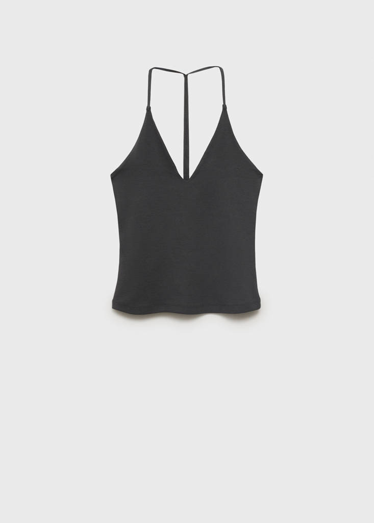 Open-back cotton top