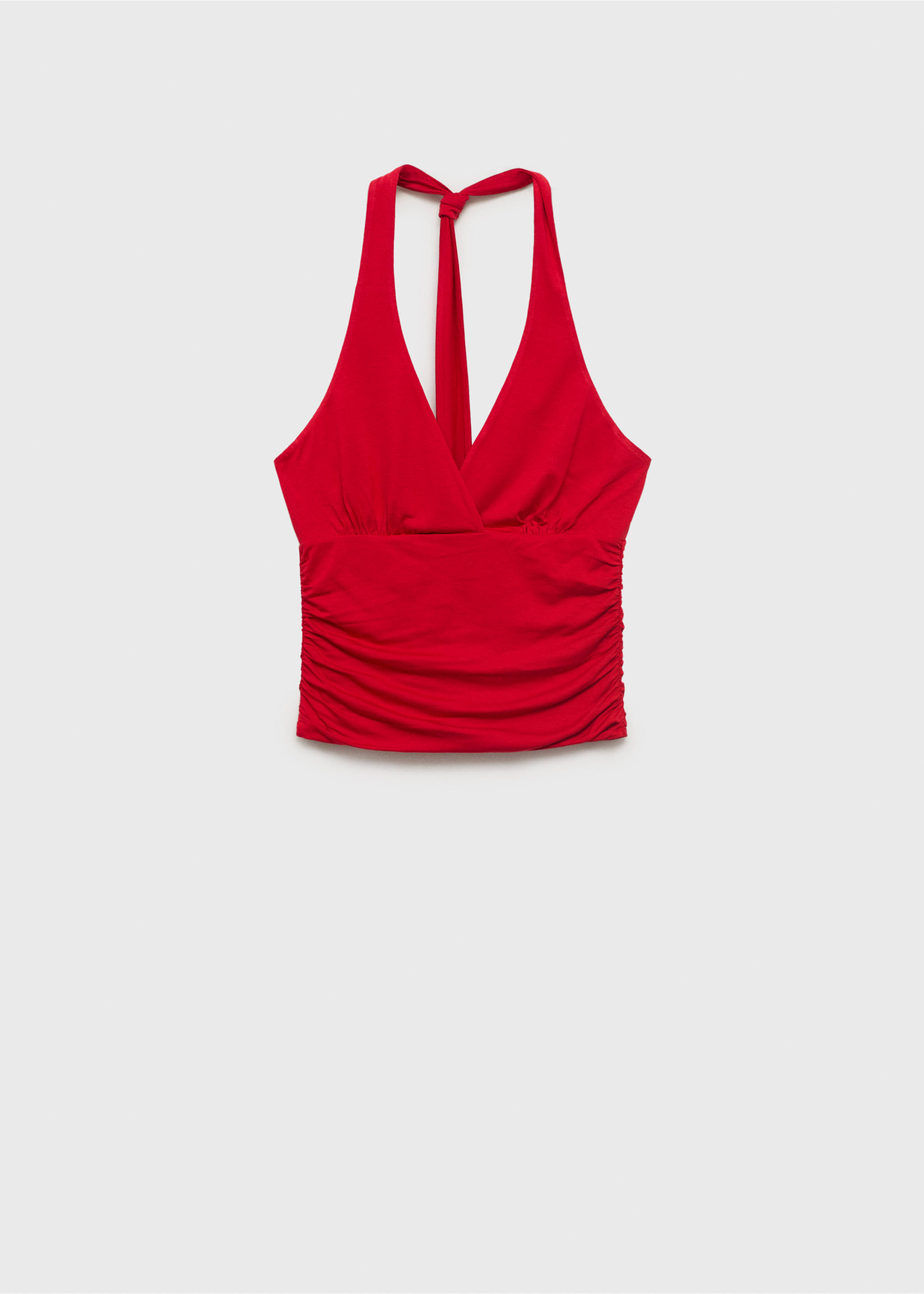 Top col en V dos nu - Article sans modèle, Rouge. Ref: 17002912-00.