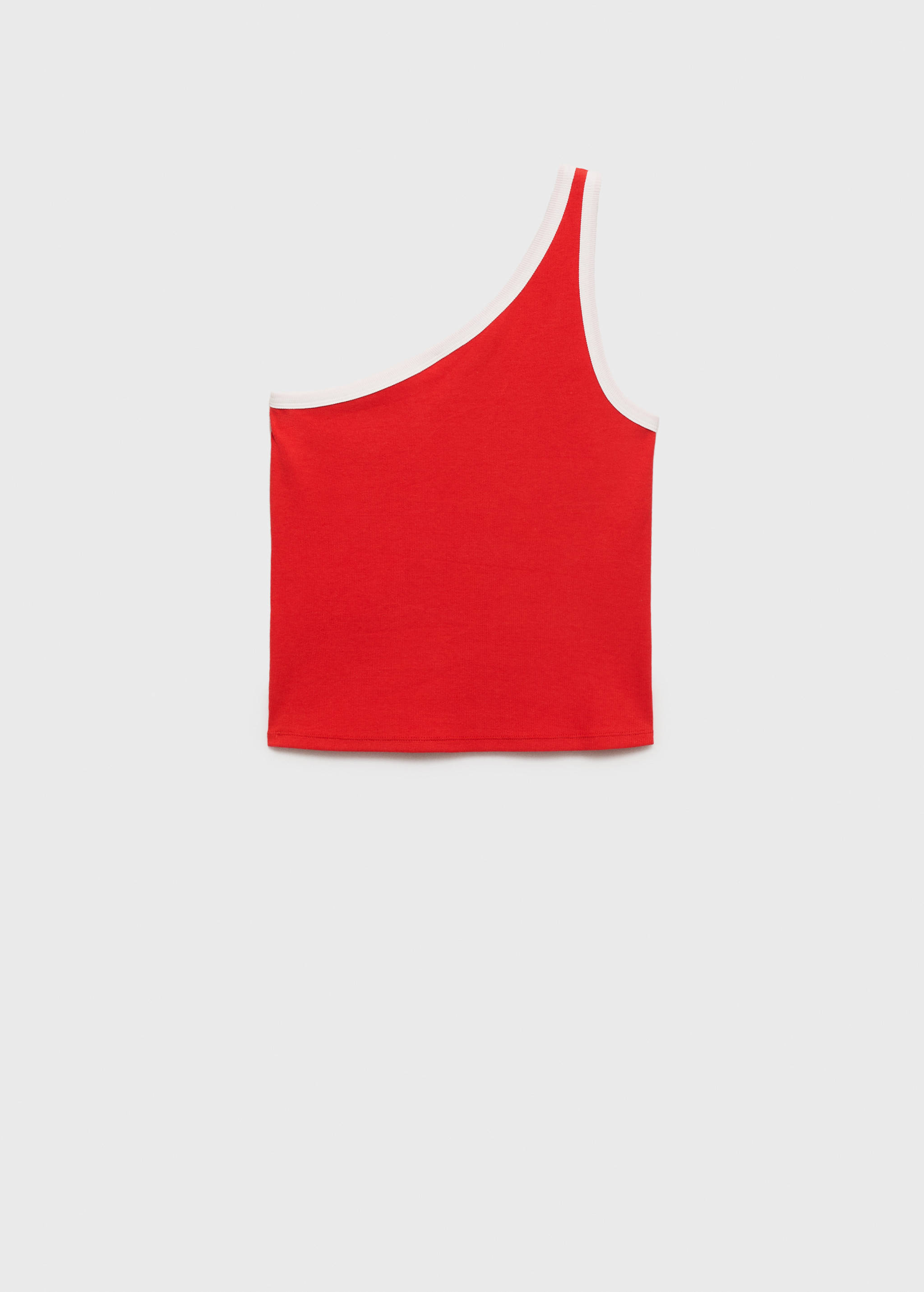 Top asymétrique liseré contrastant - Article sans modèle