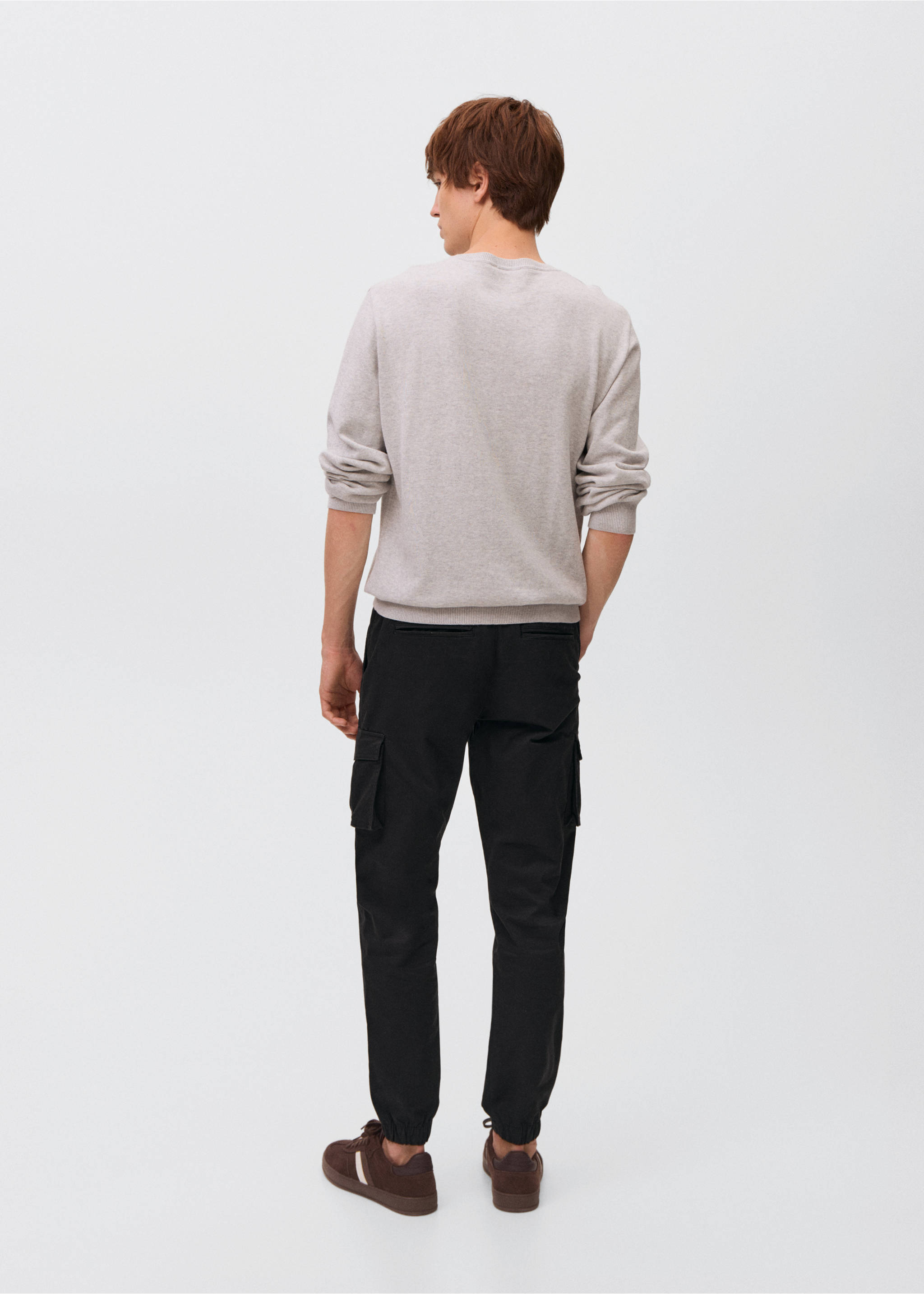 Joggers cargo cordón - Reverso del artículo, Negro. Ref: 17002916-00.