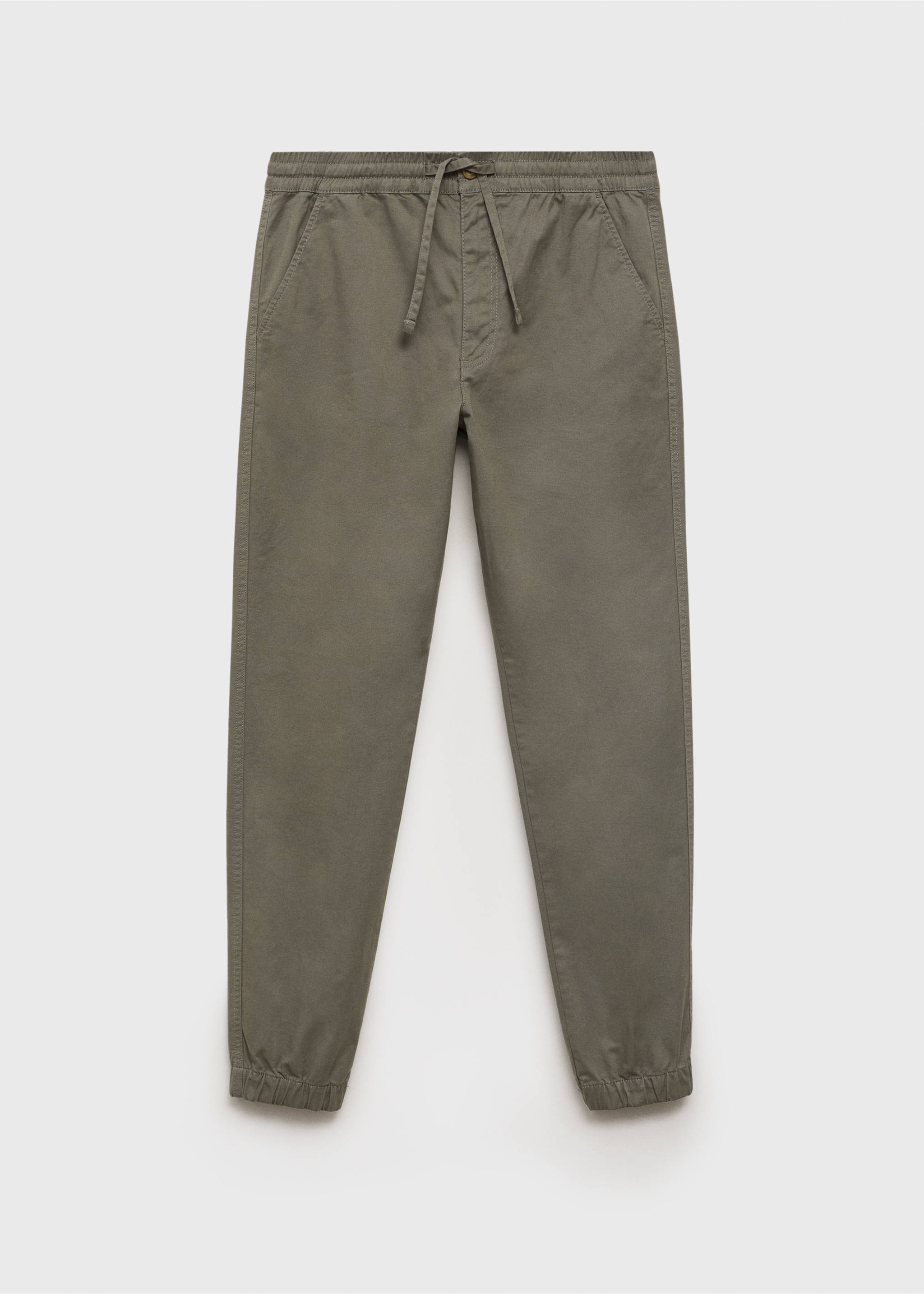 Jogging taille élastique - Article sans modèle, Kaki. Ref: 17002917-00.