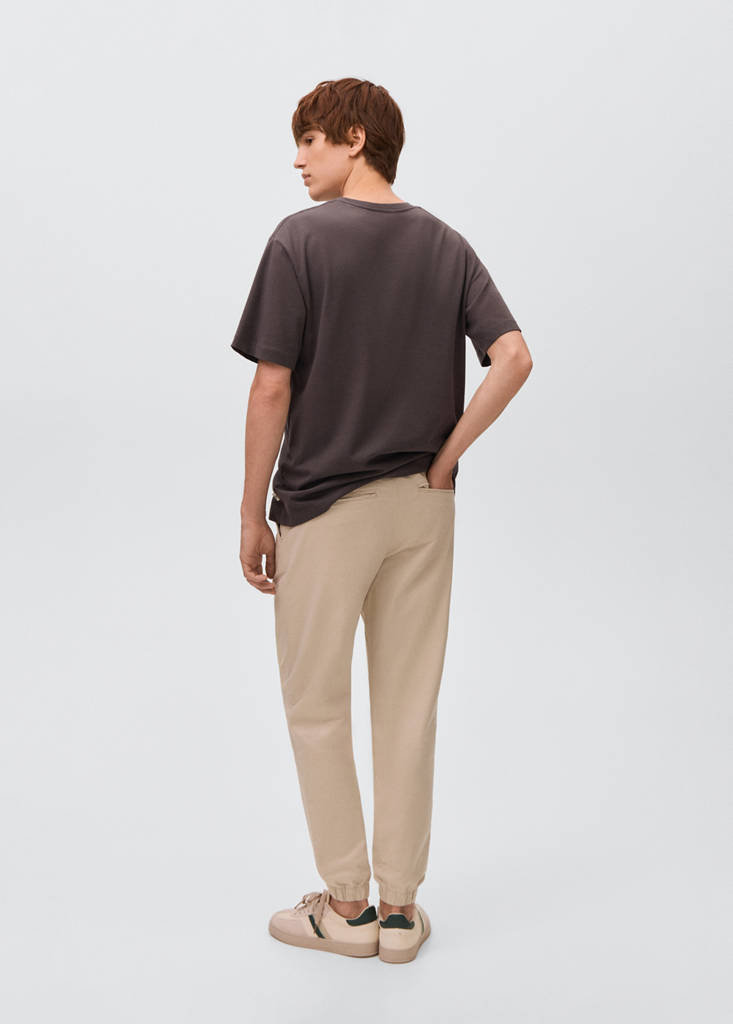 Cotton drawstring joggers - thumbnail 10